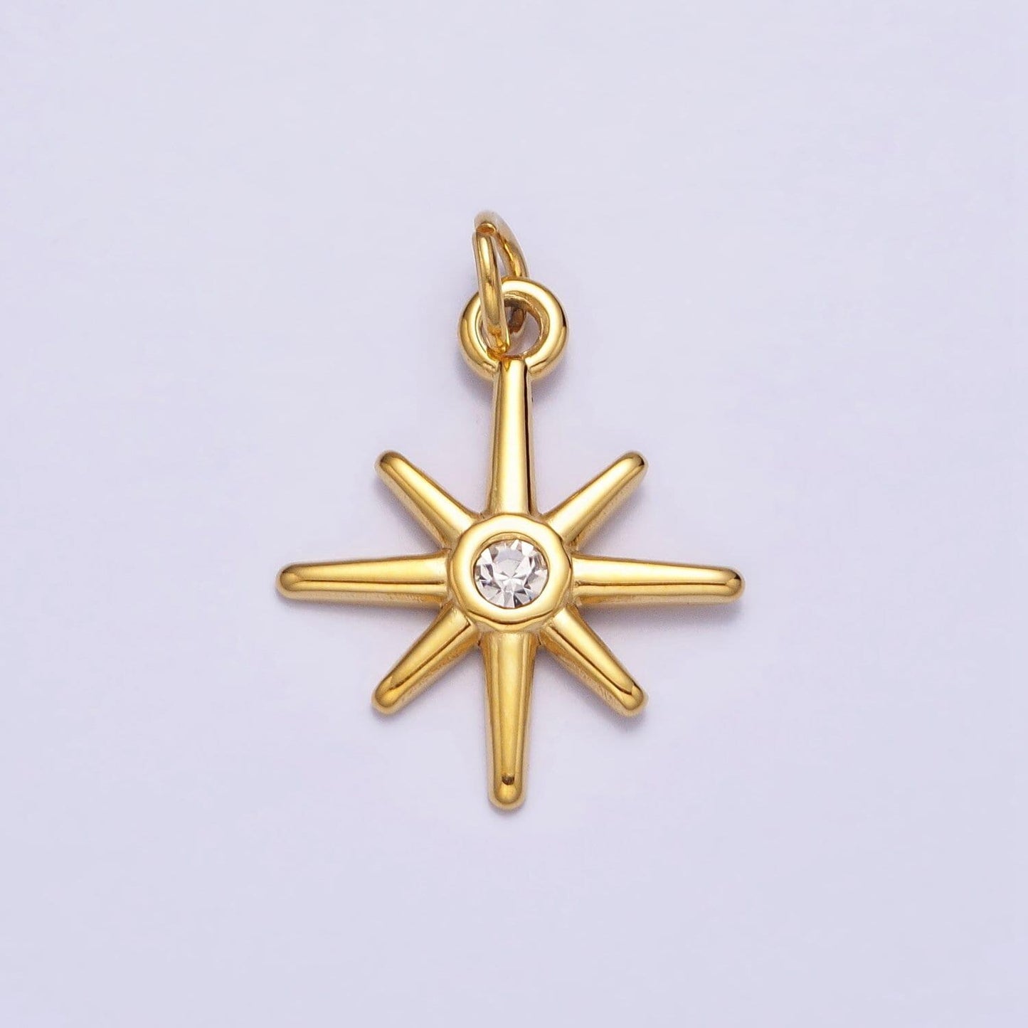 Mini gold star charm north star pendant celestial jewelry for necklace bracelet earring component ac-444 ac-445