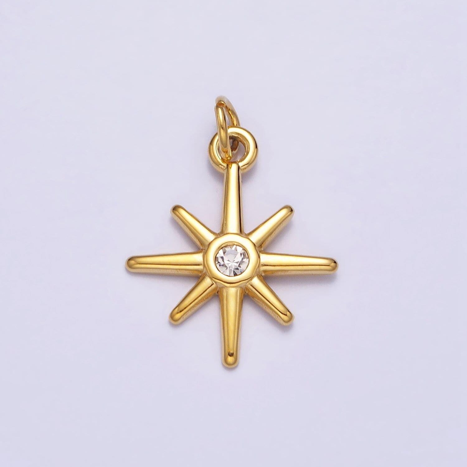 Mini gold star charm north star pendant celestial jewelry for necklace bracelet earring component ac-444 ac-445