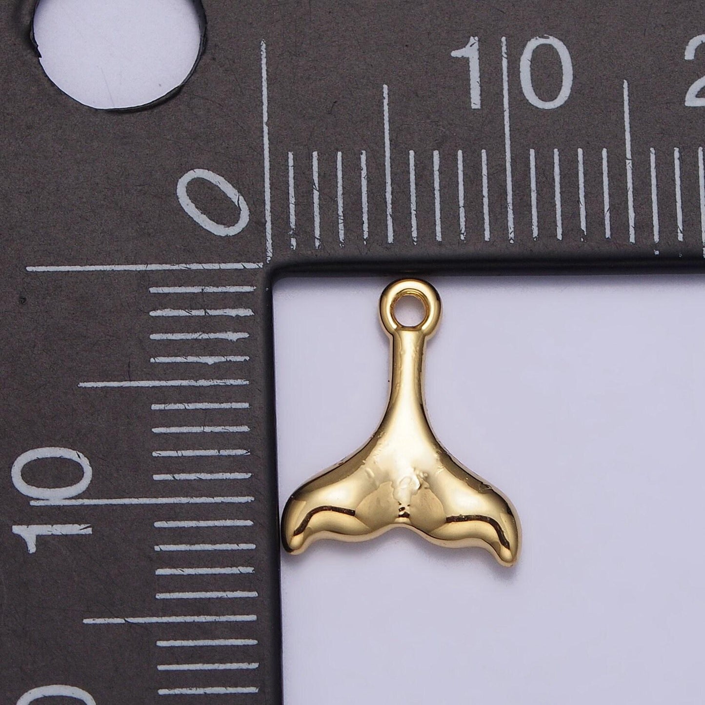 Mini gold whale charm pendant small whale tail pendant 14k gold filled ocean under the sea necklace earring bracelet jewelry making ac345