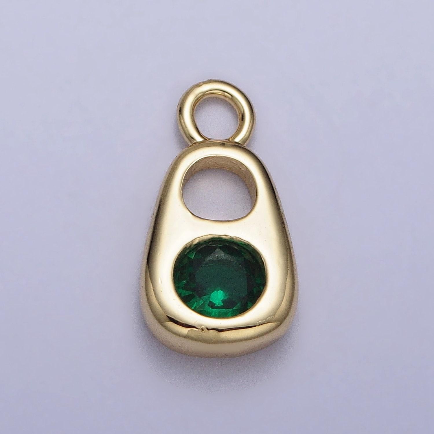 14k gold filled soda tab, pull tab, can tab pendant charm for bracelet necklace wholesale pendants jewelry making craft supplies ac327