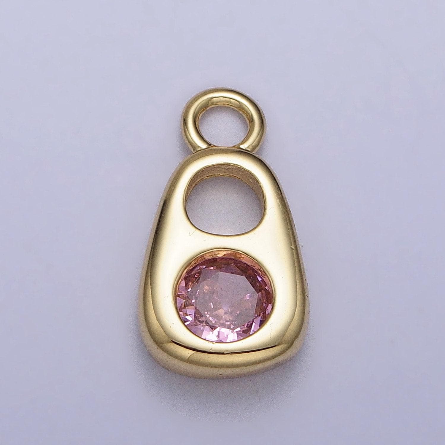14k gold filled soda tab, pull tab, can tab pendant charm for bracelet necklace wholesale pendants jewelry making craft supplies ac327