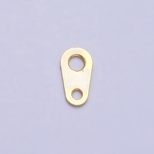 7mm gold plated clasp tag ends for necklace bracelet anklet jewelry making supply ac245