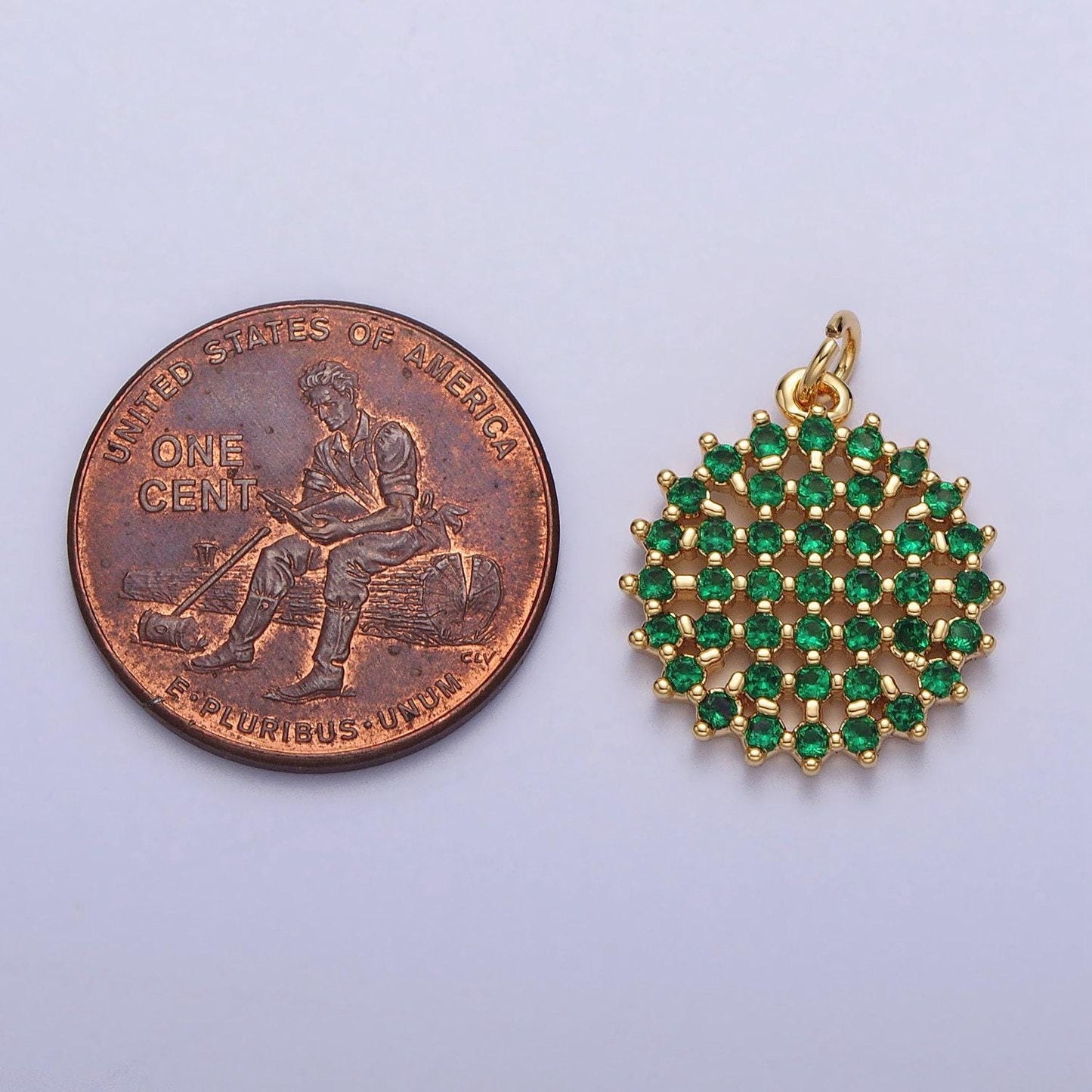 Gold micro pave sun charm diy jewelry accessories in gold cubic zirconia green clear charm necklace bracelet earring pendant ac195