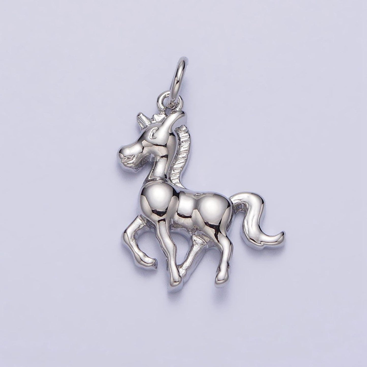 Mini horse charm gold animal wildlife charm for necklace bracelet in gold & silver | ac193