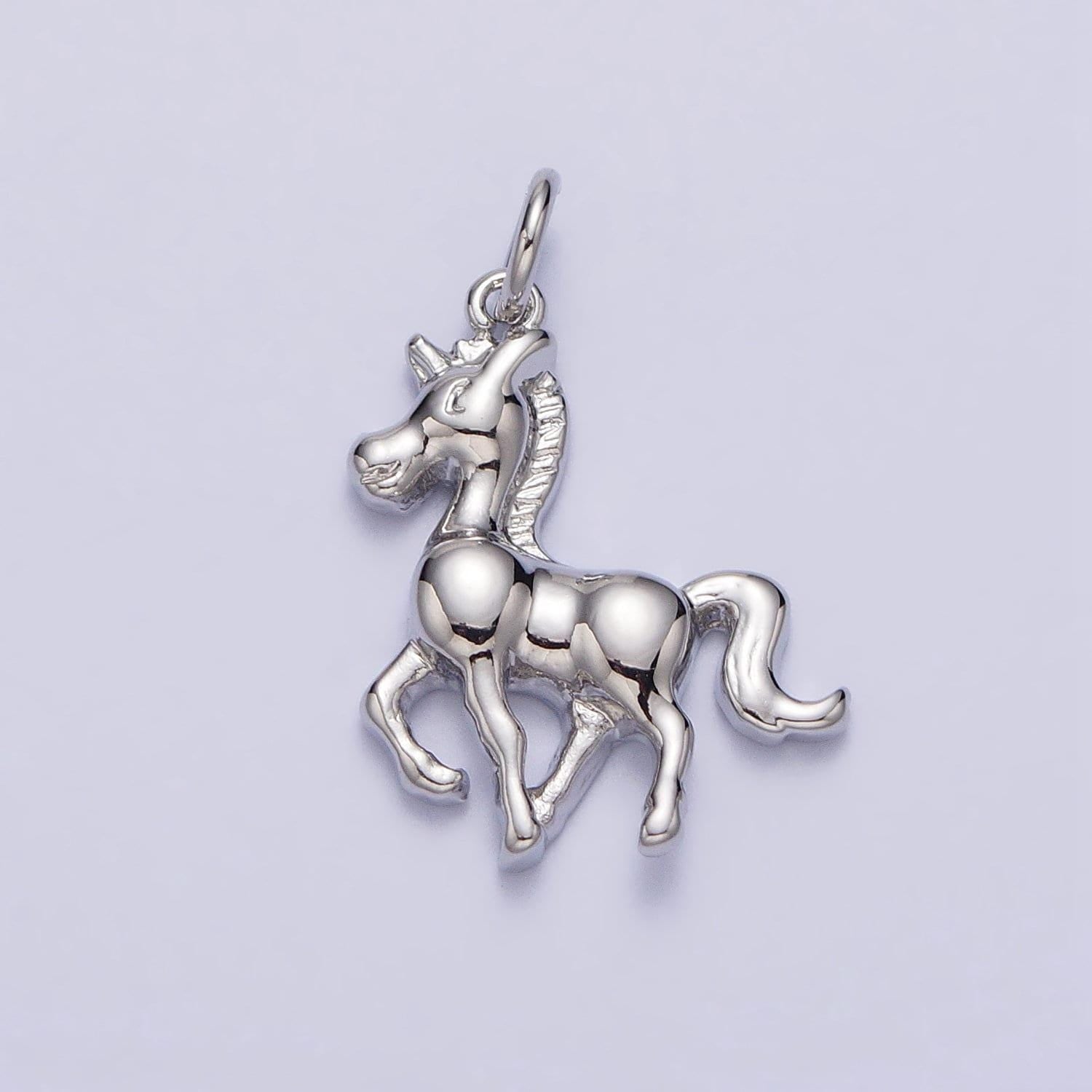 Mini horse charm gold animal wildlife charm for necklace bracelet in gold & silver | ac193