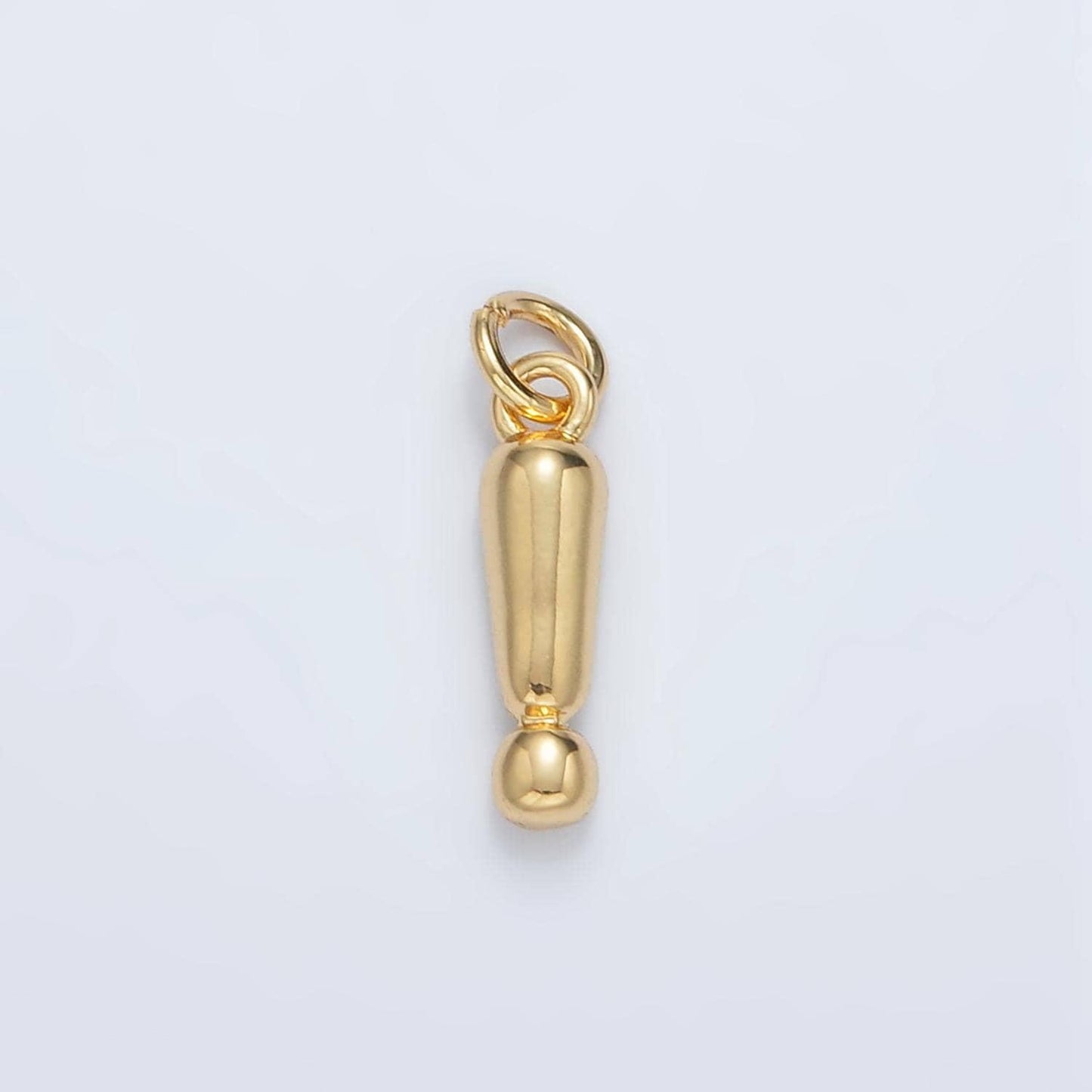 24k gold filled exclamation '!' mark minimal charm | ac-161