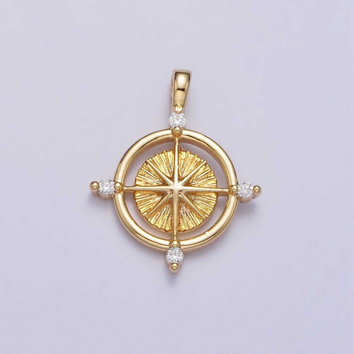 Mini gold compass pendant lead nickel free 24k gold plated brass adventure inspired charm necklace bracelet jewelry making ac127