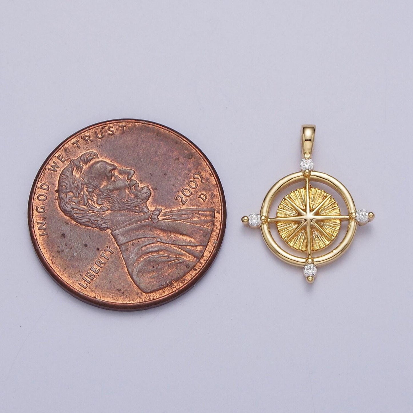 Mini gold compass pendant lead nickel free 24k gold plated brass adventure inspired charm necklace bracelet jewelry making ac127
