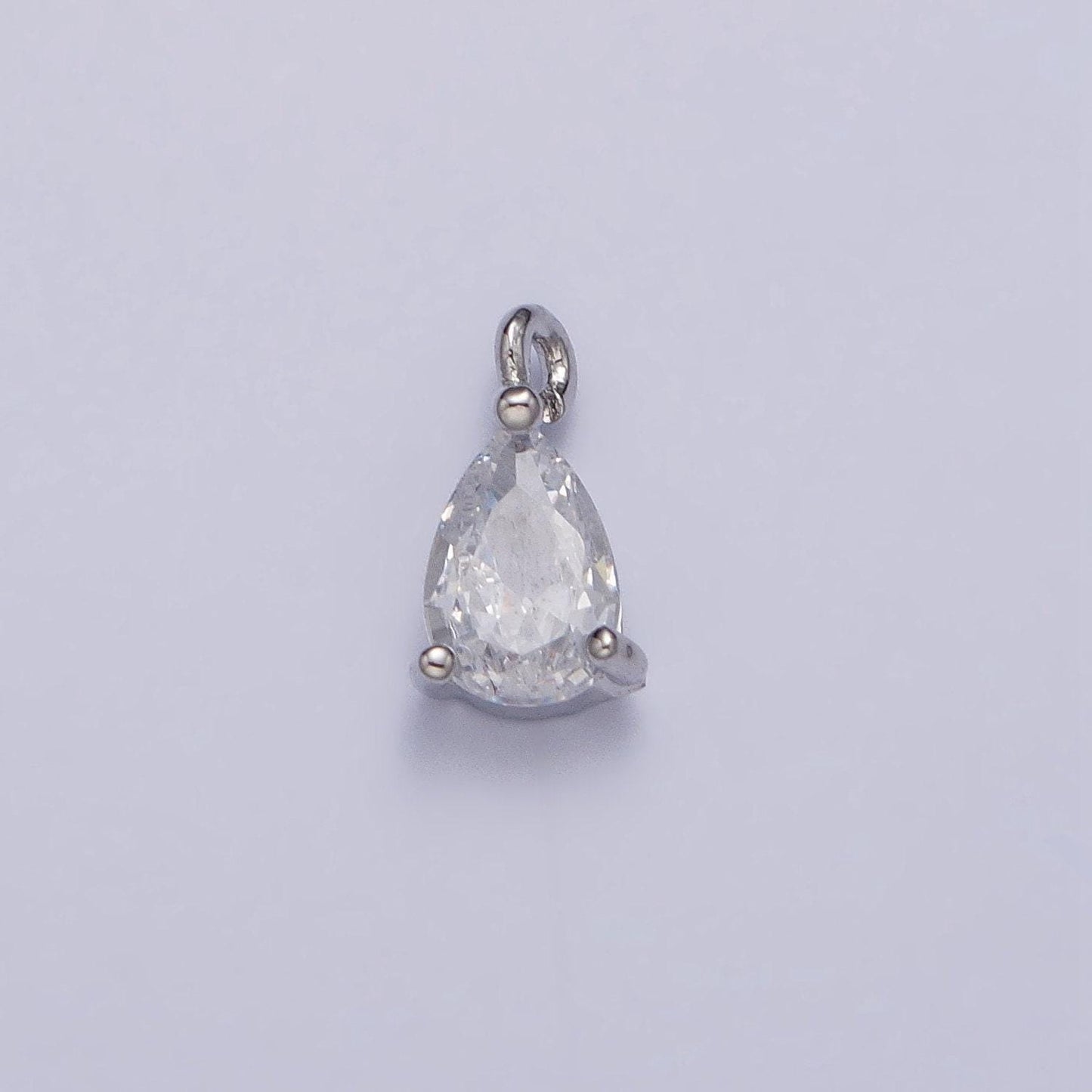24k gold plated mini tear drop pendant, tiny cz micro pave dangle charm for bracelet necklace earrings charm for jewelry making supply ac125