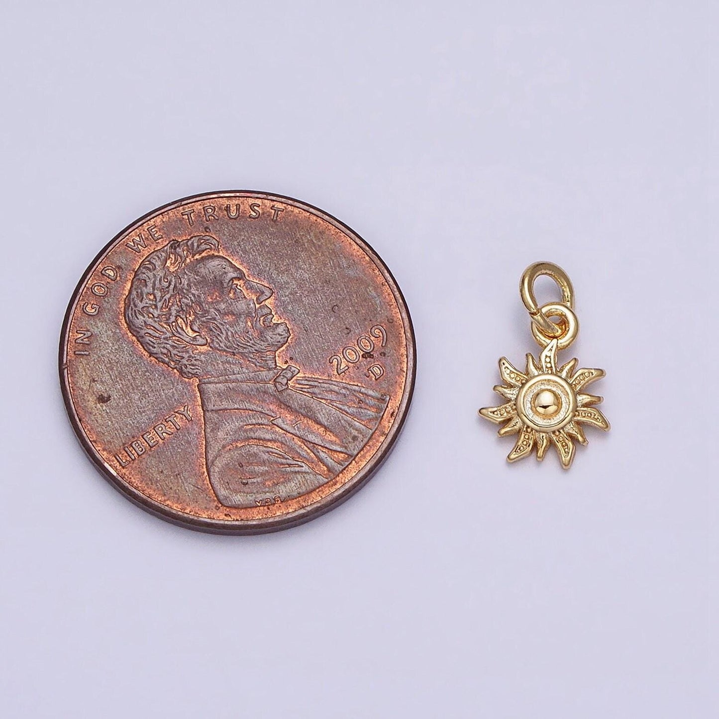 Dainty sun burst clear cluster cubic zirconia charm pendant cz floral nature charm bracelet necklace earring supply -615