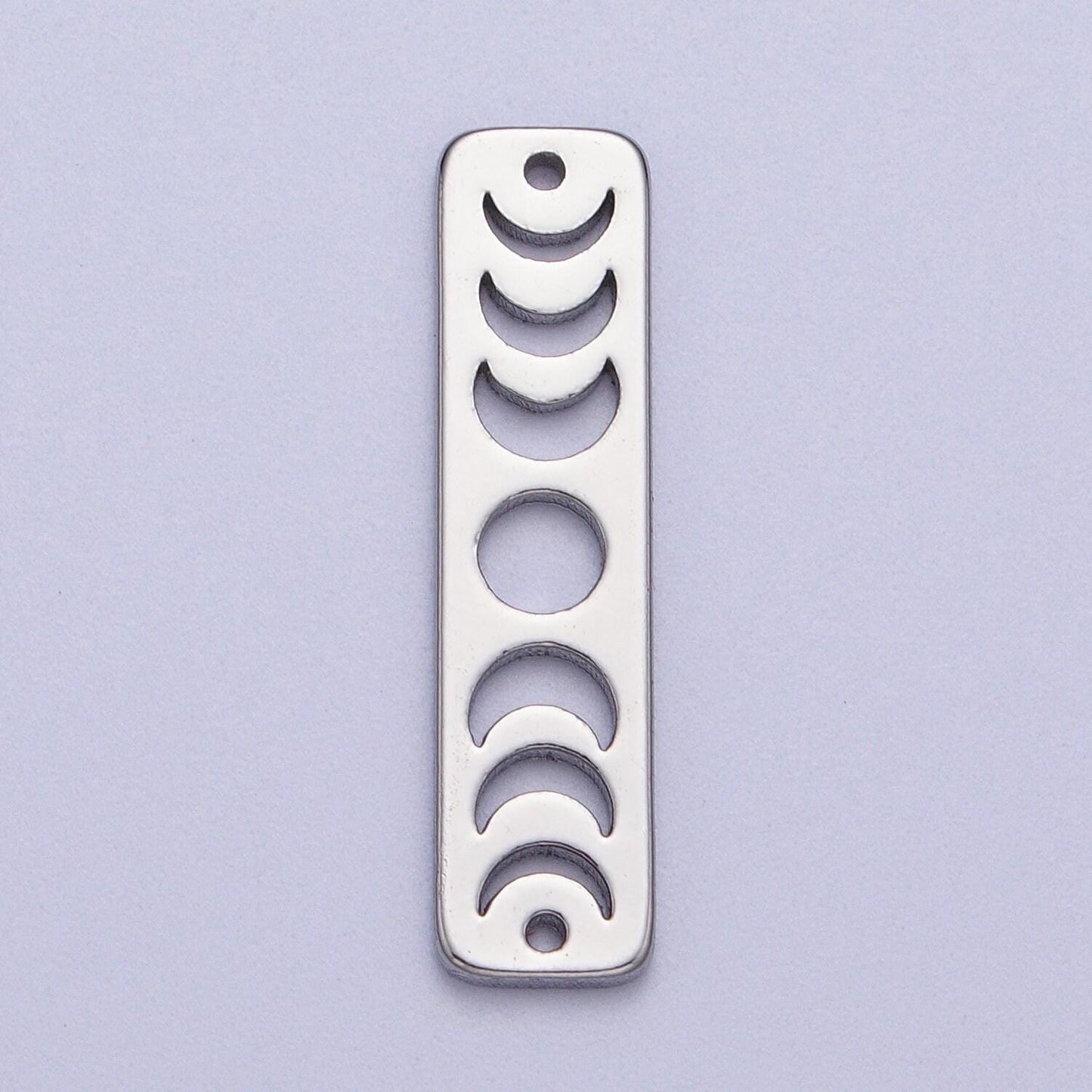 Horizontal moon phase bar charm gold plated eclipse moon charm connector crescent moon connecter link bar for necklace bracelet ac-054
