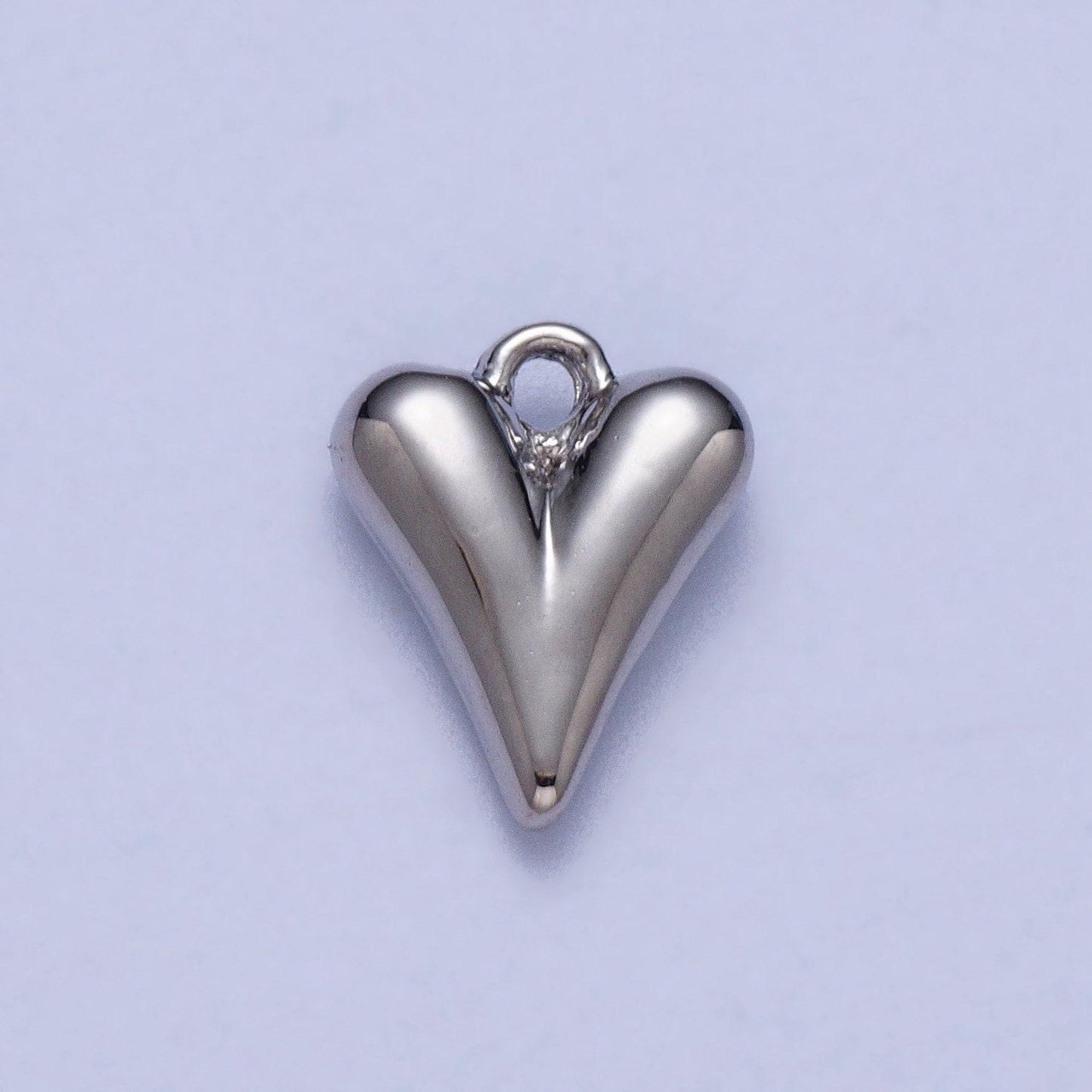 Mini gold heart charm love charm valentine charm jewelry finding silver heart charm for necklace bracelet earring supply ac034