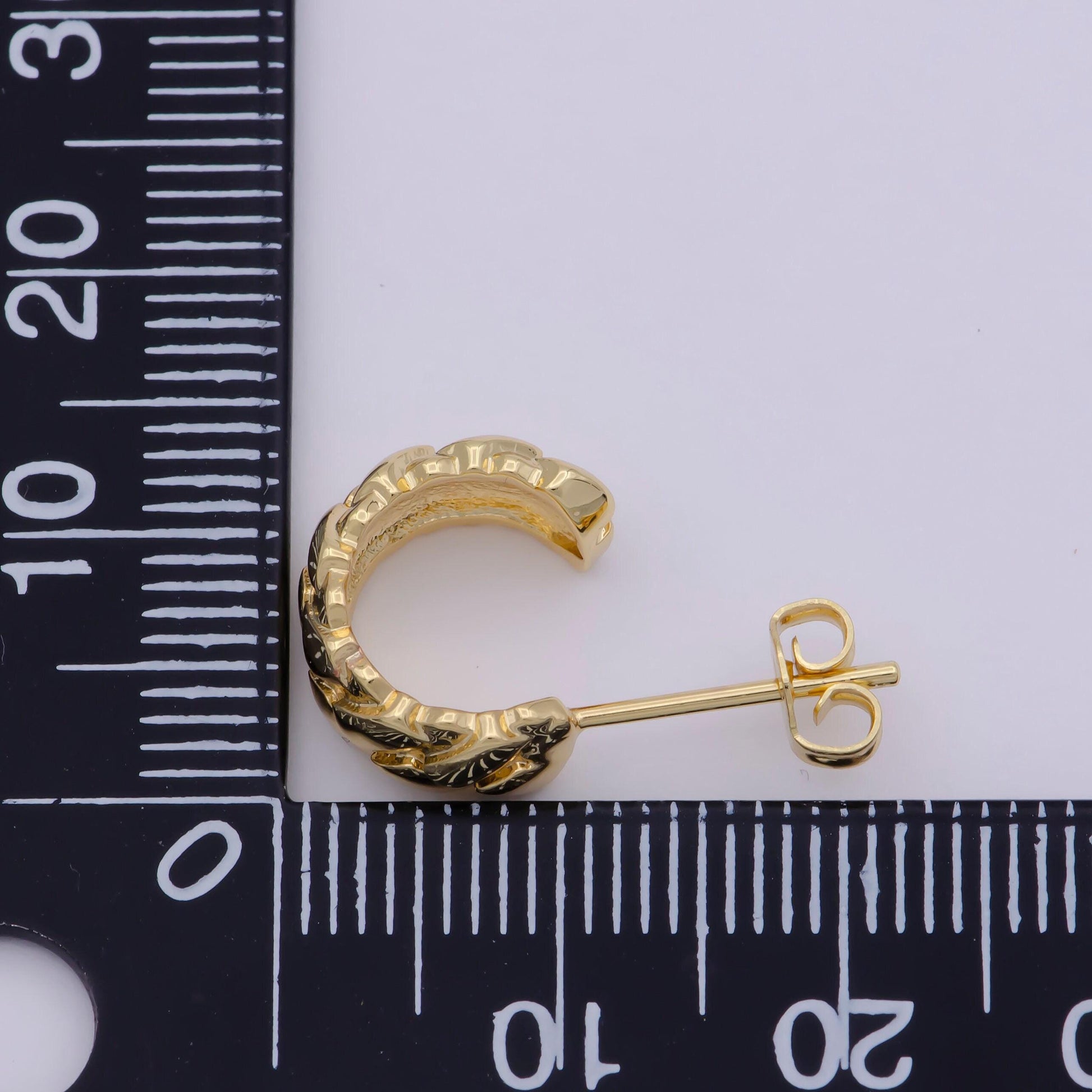 14k gold filled thick hoops - gold thick hoop earrings - chunky thick hoops - light weight hoops dome earring p088