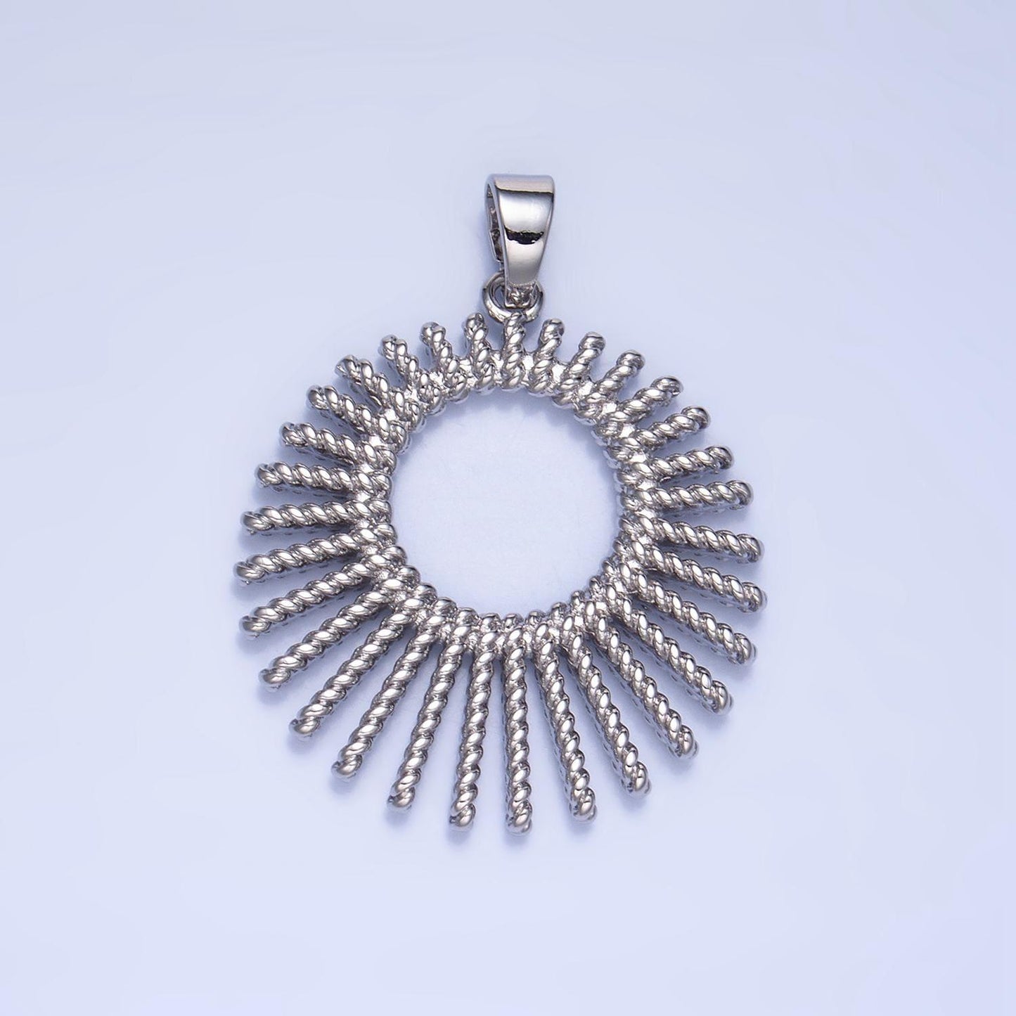 Bold sun ray gold filled sun charm sunburst necklace pendant charm findings for jewelry making aa995