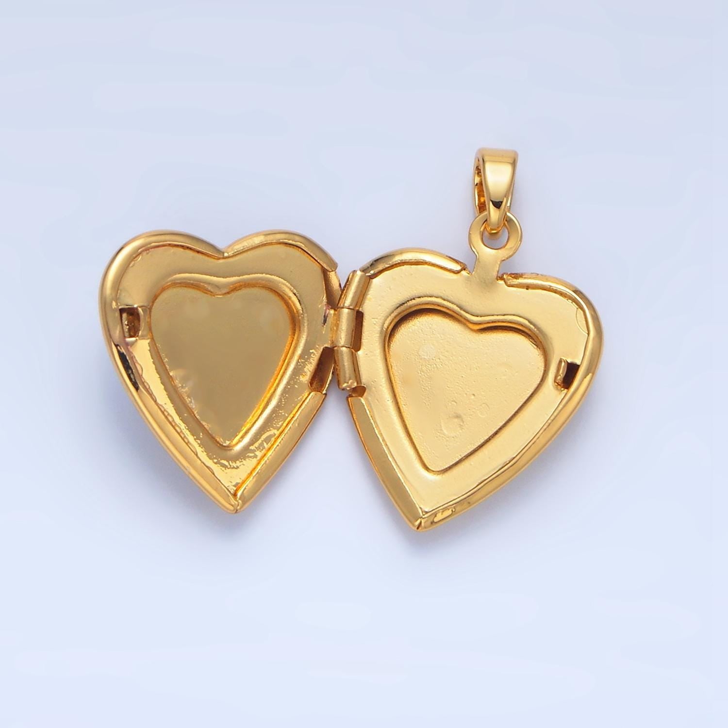 Holy mary / guadalupe heart shell pearl locket 24k gold filled pendant | aa-794