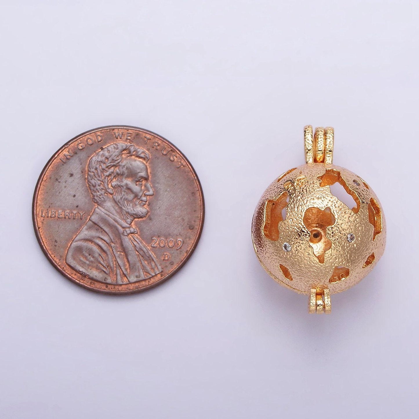 Healing stone cage locket pendant round ball pendant, gemstone diffused jewelry making, diy gemstone natural stone locket charms necklace