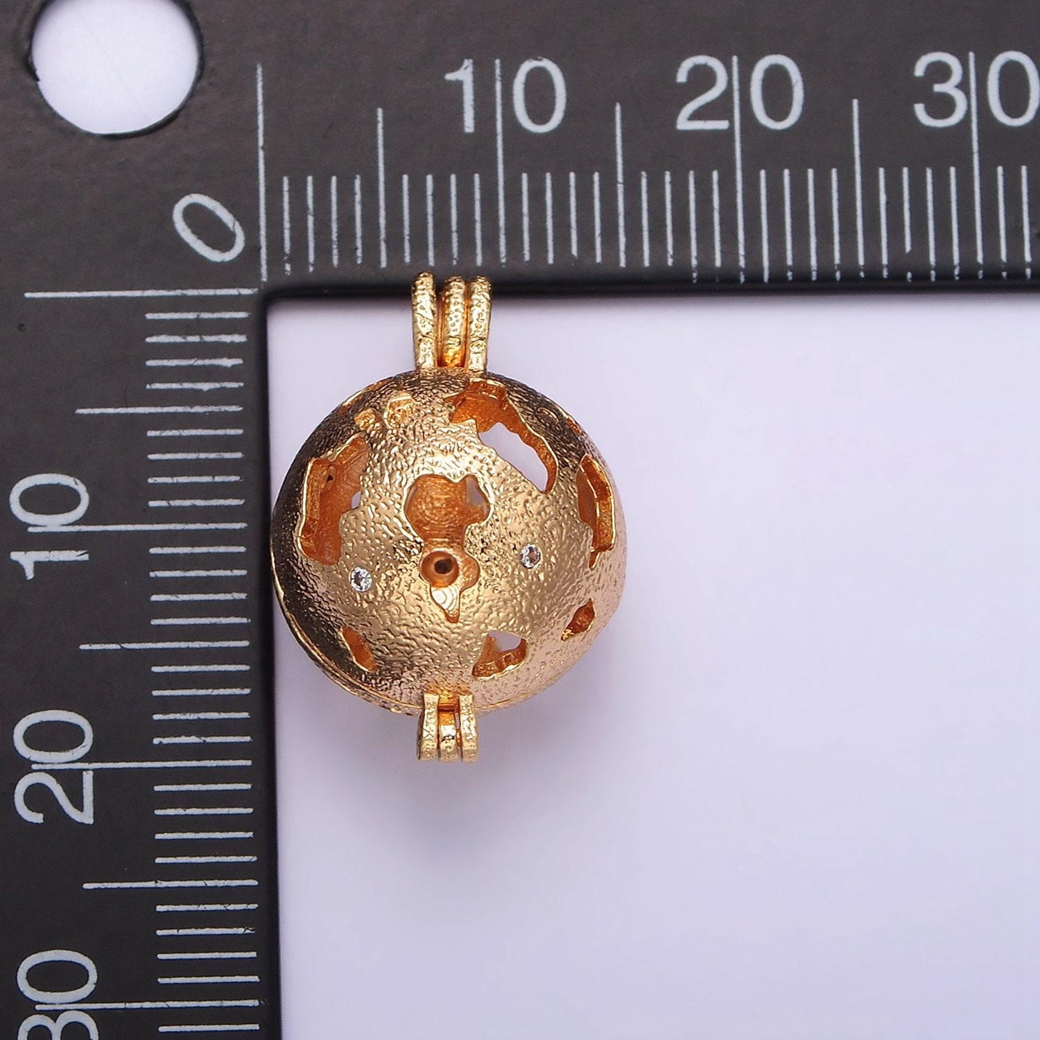 Healing stone cage locket pendant round ball pendant, gemstone diffused jewelry making, diy gemstone natural stone locket charms necklace