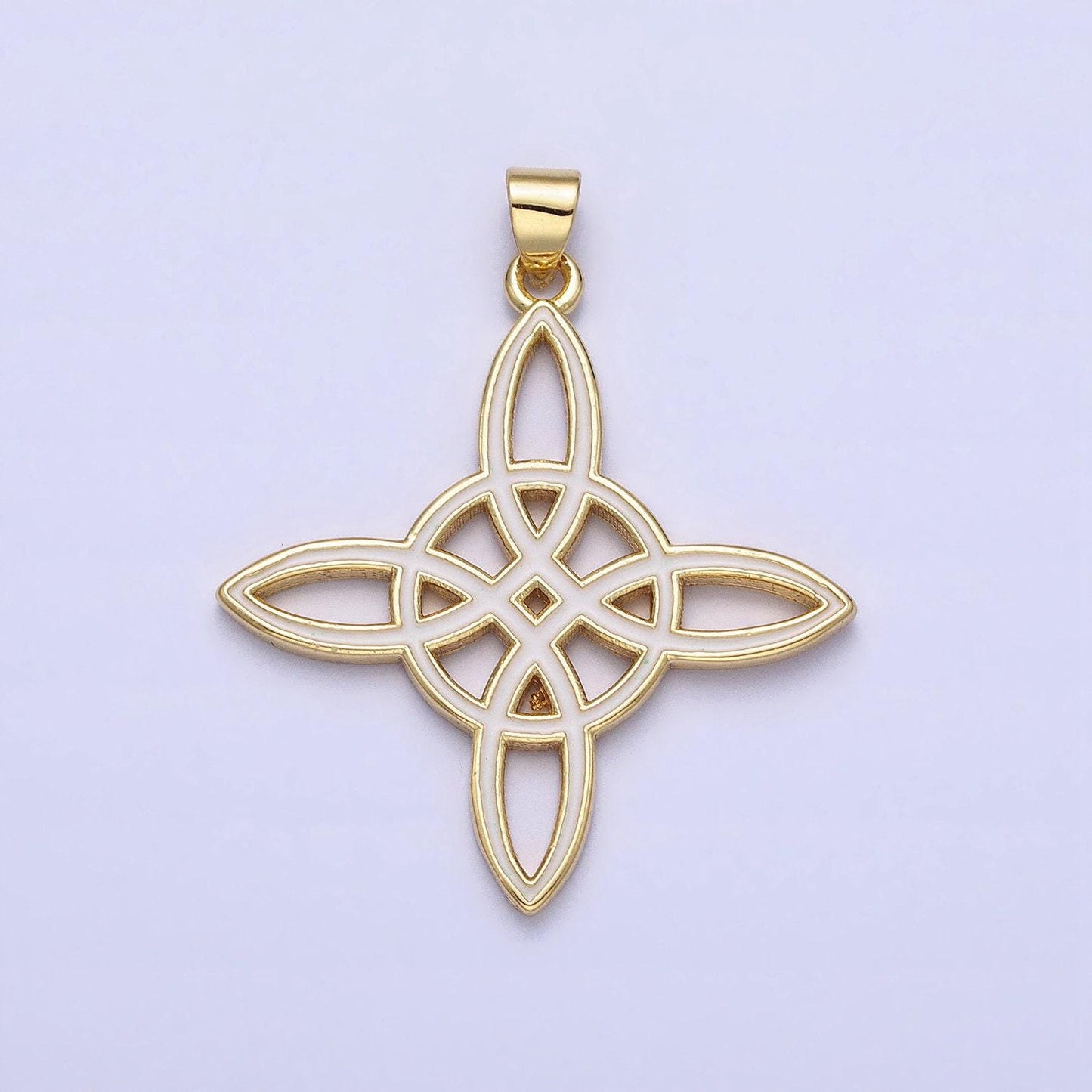 Enamel celtic knot pendant charms cross irish charm for necklace component aa147 aa148