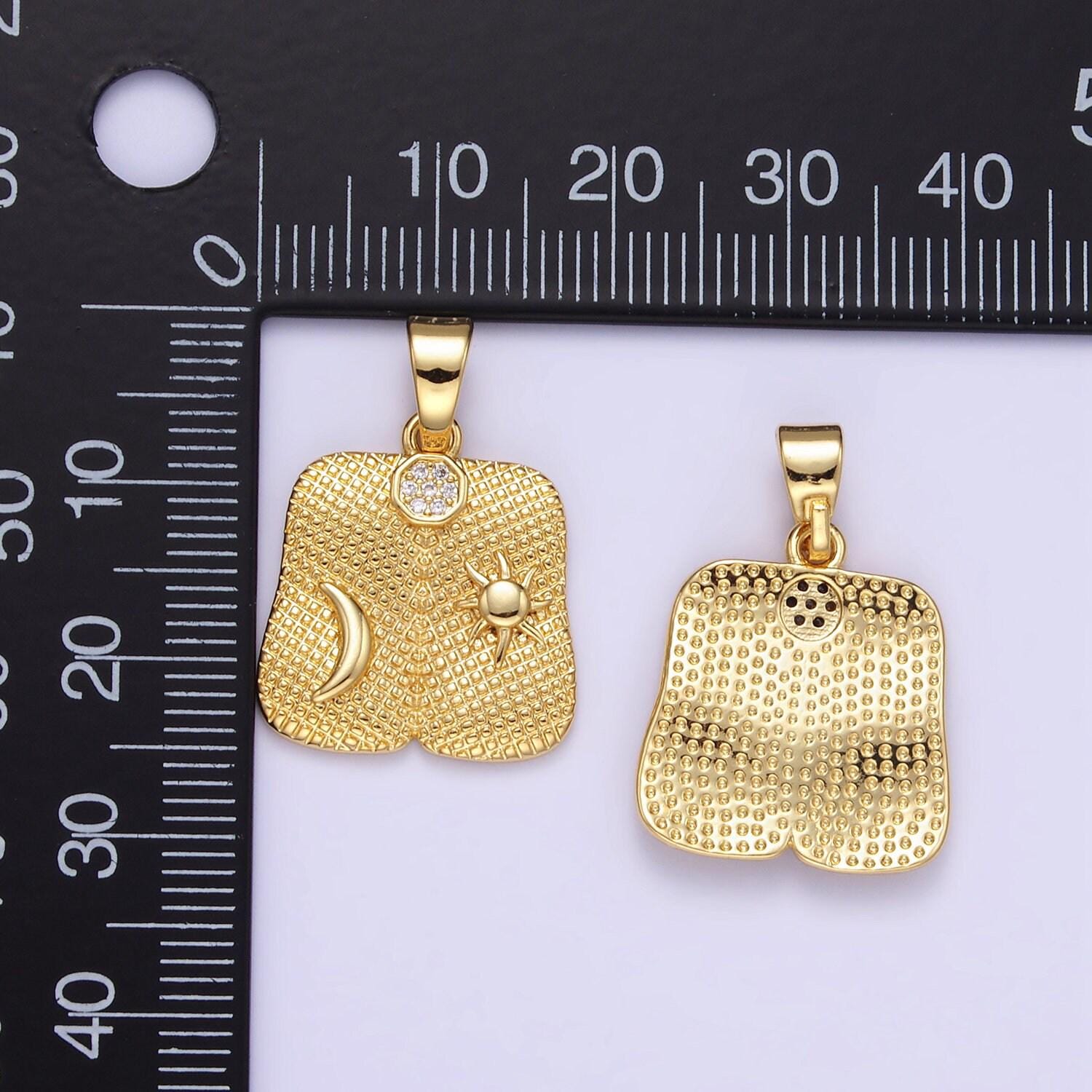Gold cubic star charm starburst rustic pendant for bracelet necklace charm jewelry making supply aa1336