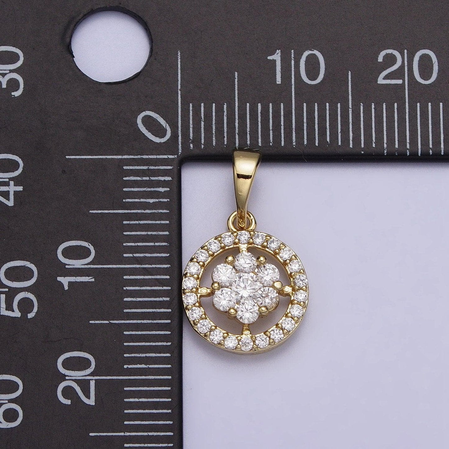 Green, blue, pink, clear round disc charm, 14k gold filled cz micro pave disc pendant, cubic zirconia, small disc pendant 19.6x11.2mm aa042