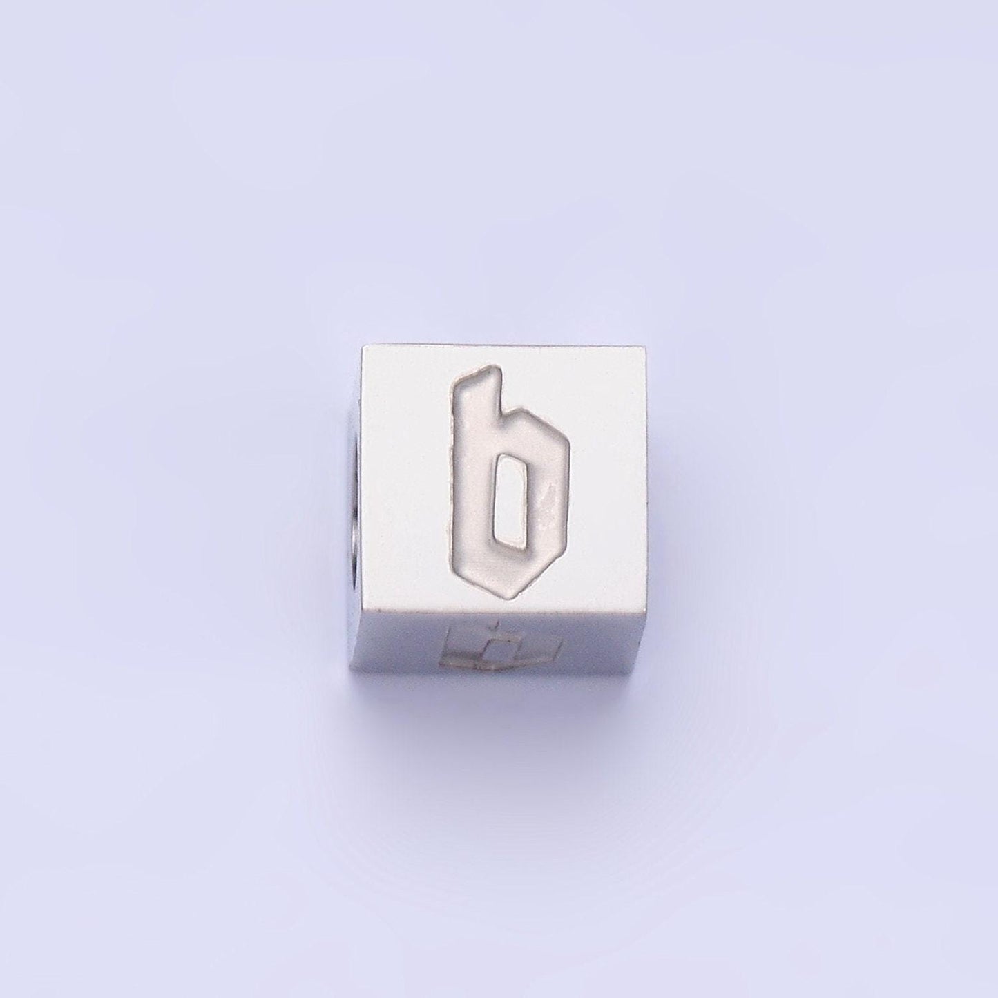 Stainless steel gothic letter bead spacer old english alphabet for bracelet necklace jewelry initial name charm supplies tarnish free a-950