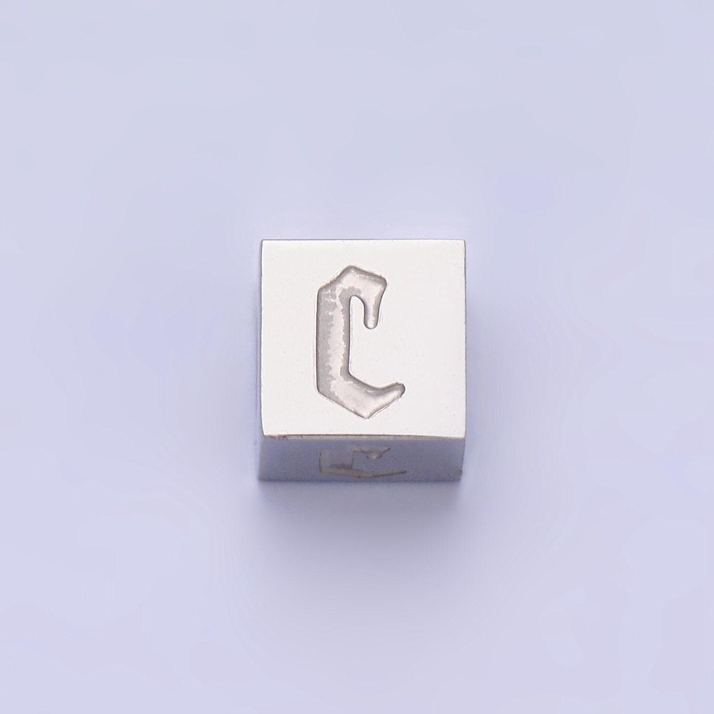 Stainless steel gothic letter bead spacer old english alphabet for bracelet necklace jewelry initial name charm supplies tarnish free a-950