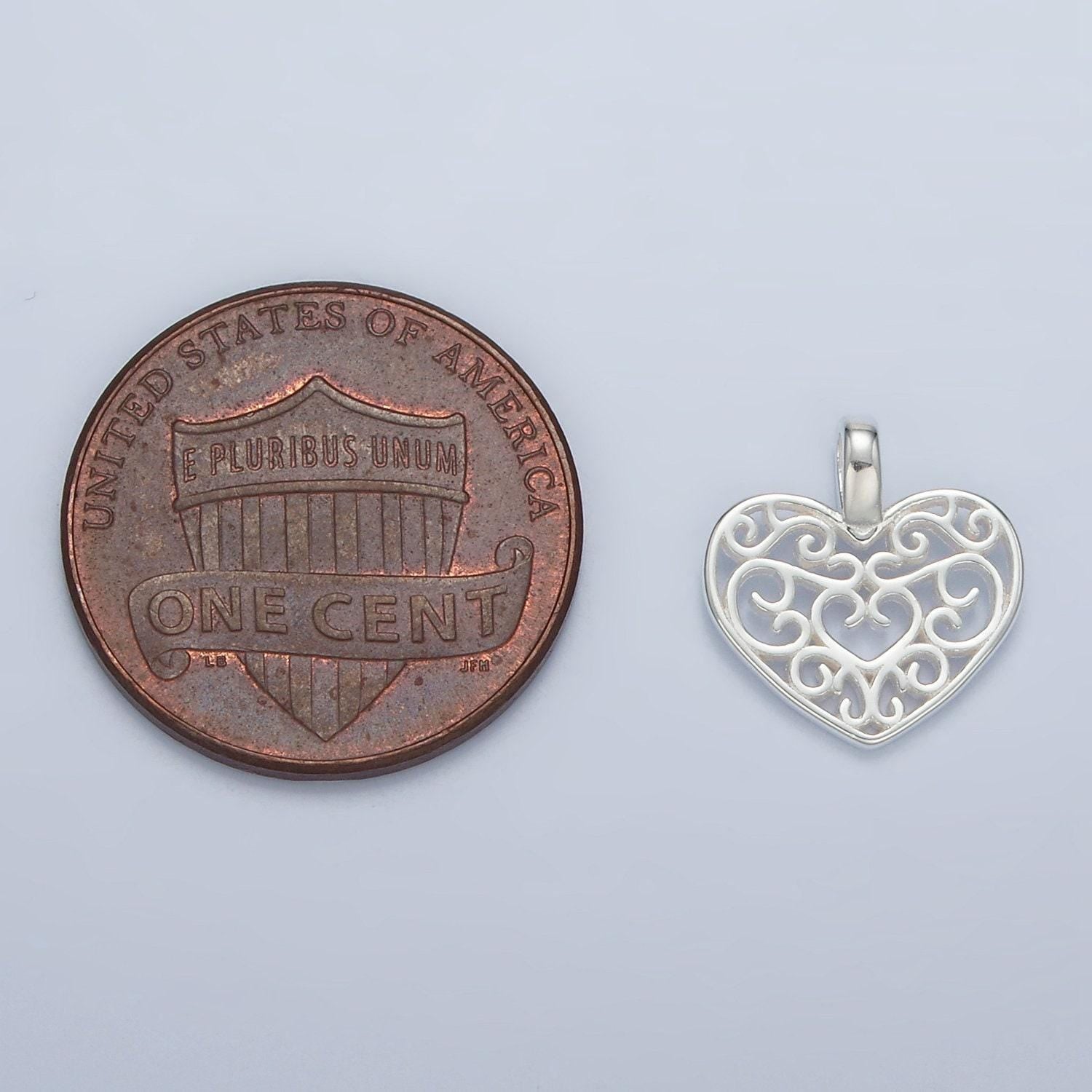 Mini silver heart charm for coquette girl jewelry bracelet earring necklace component add on charm s925 sterling silver finding sl507