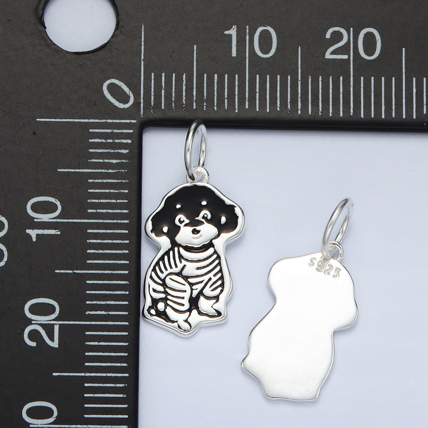 S925 sterling silver pet dog charm cute puppy pendant | sl502