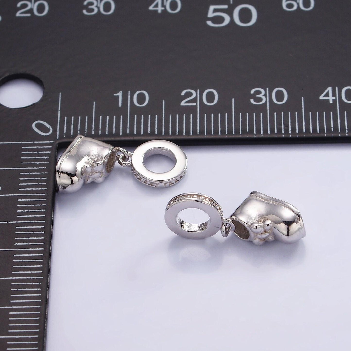 Mini s925 sterling silver boot charm tiny baby shoes charm | sl-483