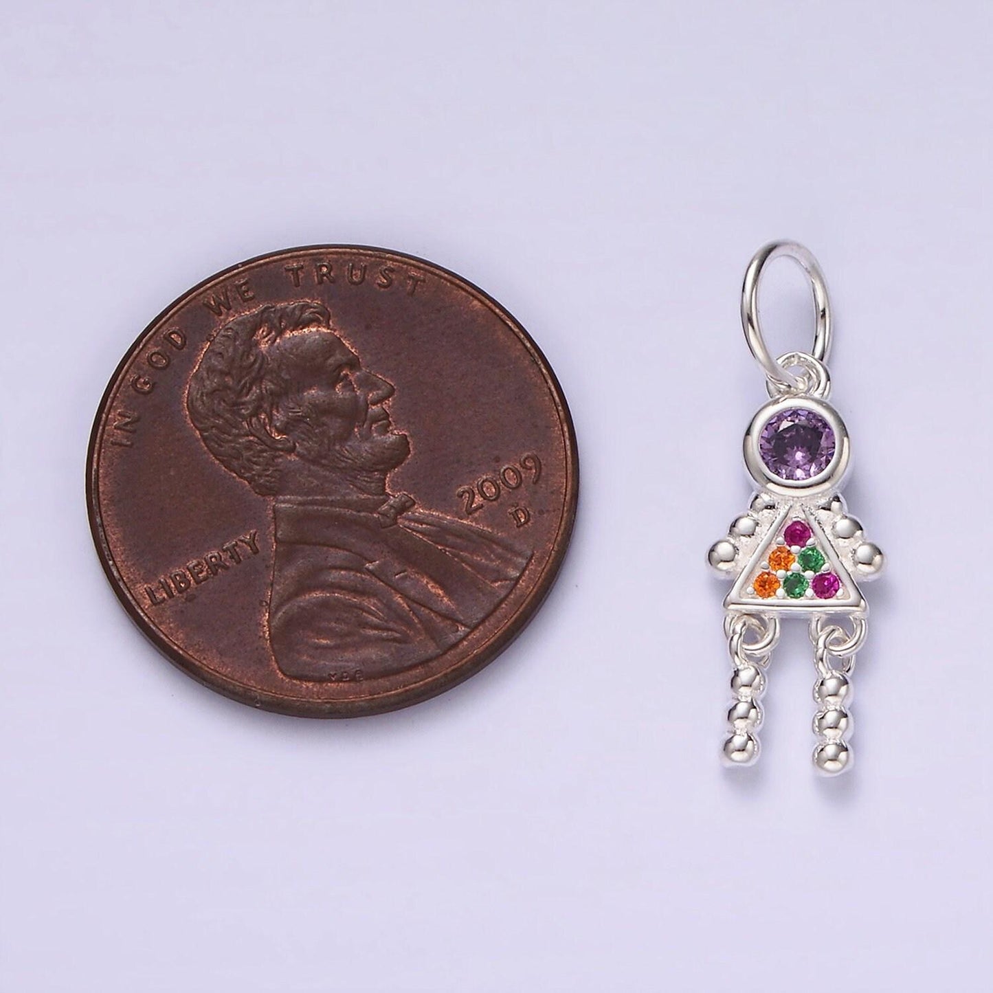 Sterling silver robot charm s925 silver robot charm cubic girl astronaut charm for necklace bracelet charm silver findings sl436