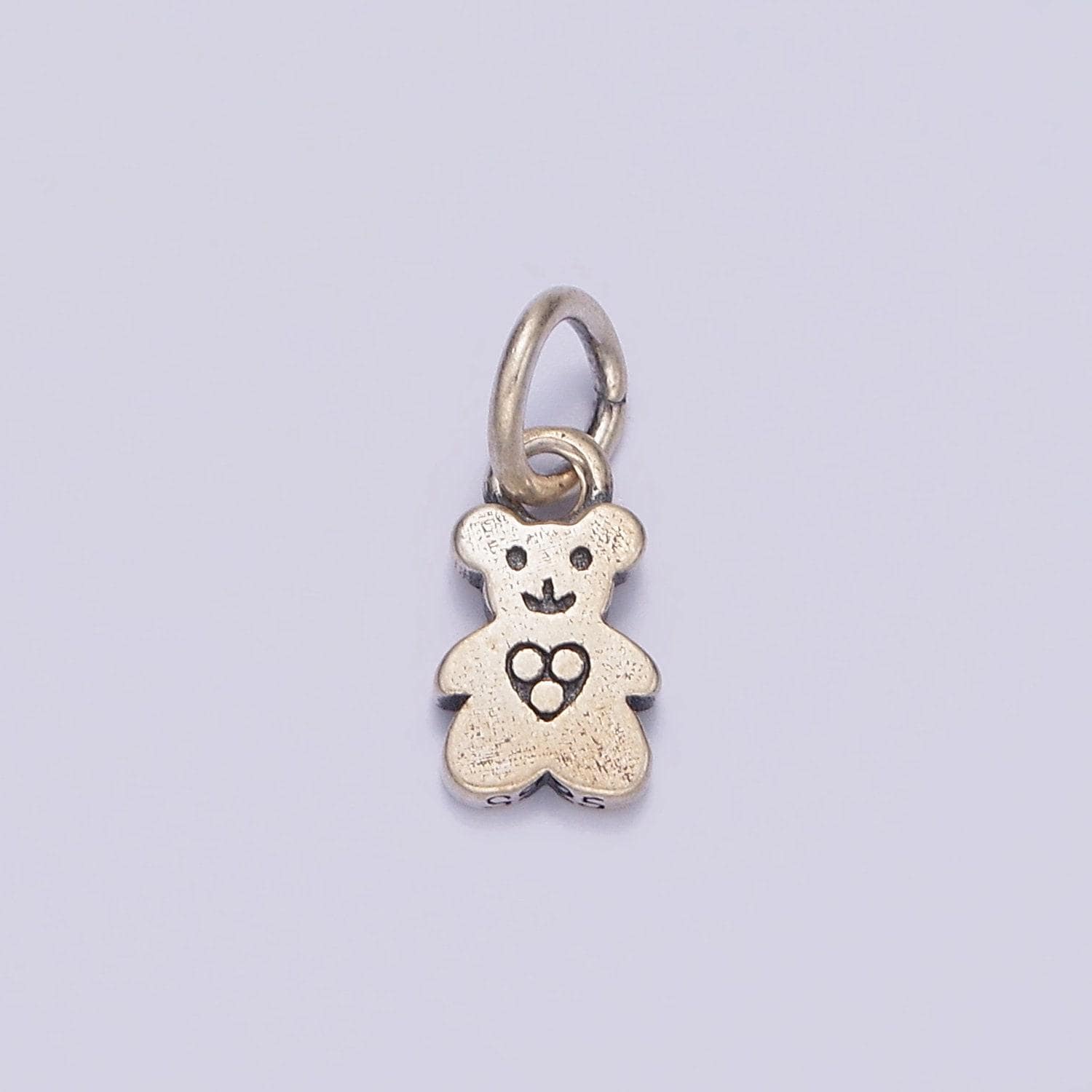 Mini sterling silver teddy bear charms silver bear charm for fun bracelet charm jewelry supplies sl-360