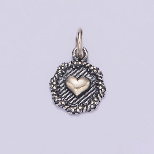 S925 sterling silver heart charm | sl-356