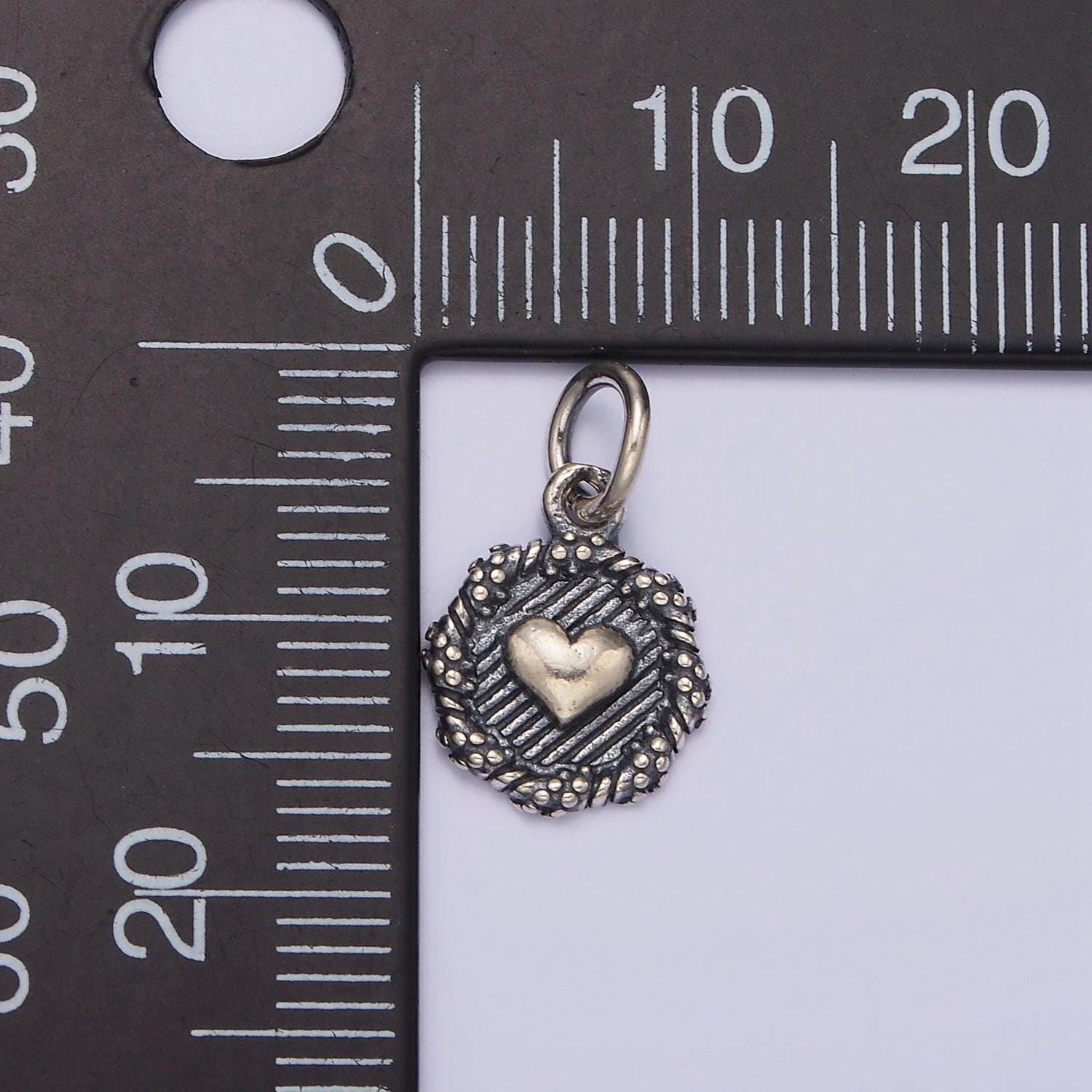 S925 sterling silver heart charm | sl-356