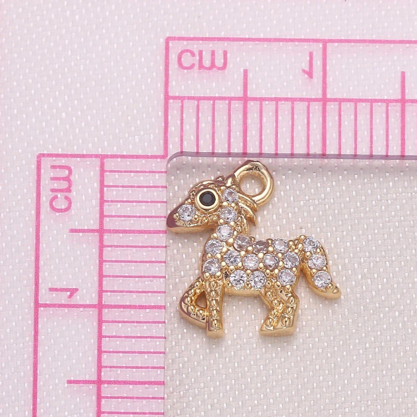 12x12mm tiny horse charm pendant, pony charm necklace bracelet earring charms, animal lover kids jewelry gold plated pendant -934