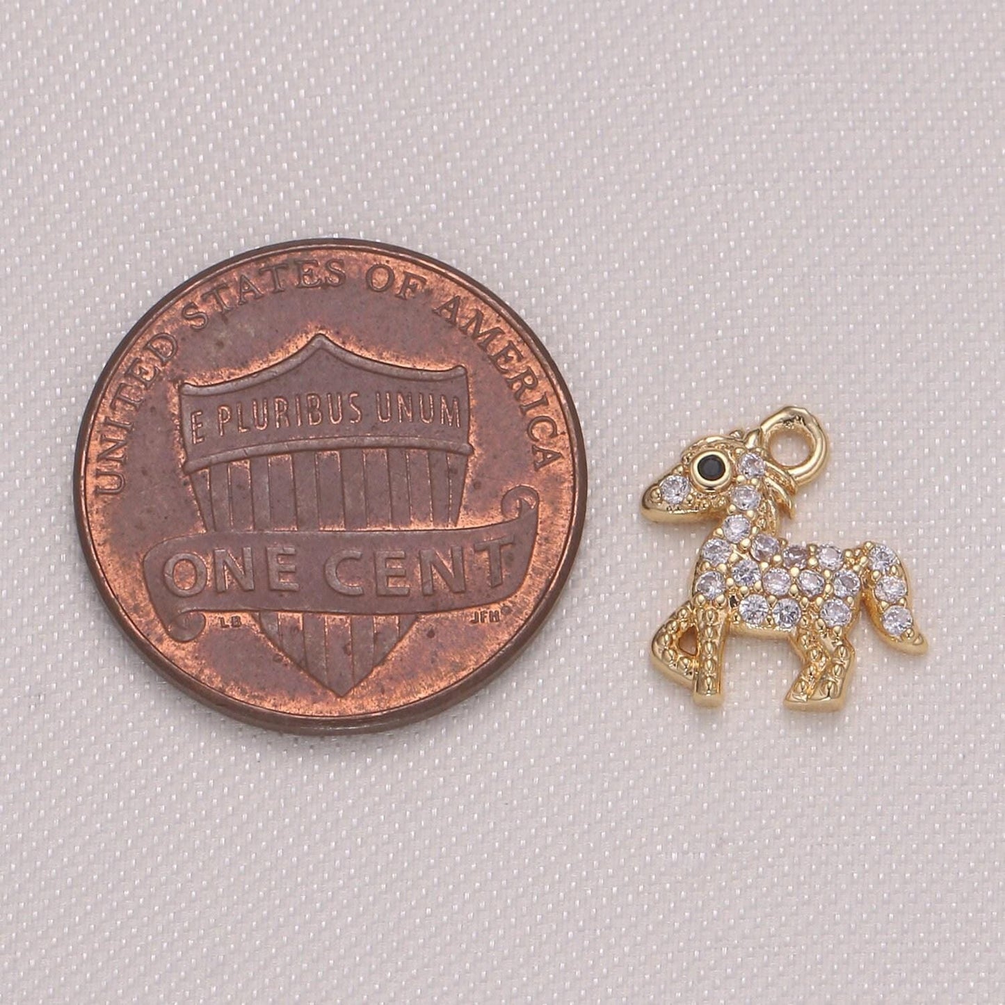 12x12mm tiny horse charm pendant, pony charm necklace bracelet earring charms, animal lover kids jewelry gold plated pendant -934
