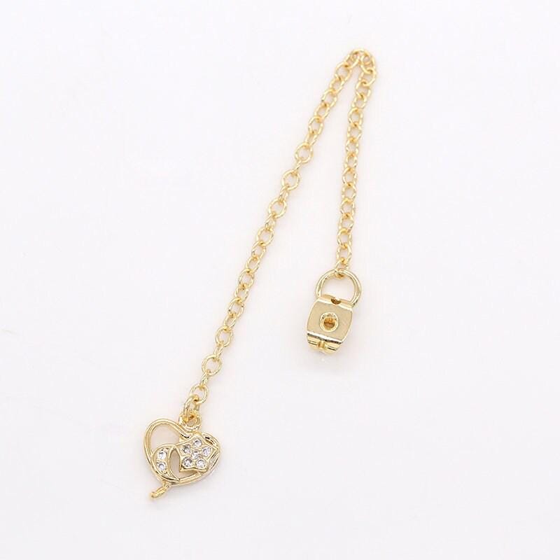 1 pair cubic heart drop ear back 70mm long 1mm thick earring back stopper for earring making components diy jewelry findings wholesale -832