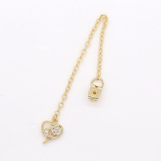 1 pair cubic heart drop ear back 70mm long 1mm thick earring back stopper for earring making components diy jewelry findings wholesale -832