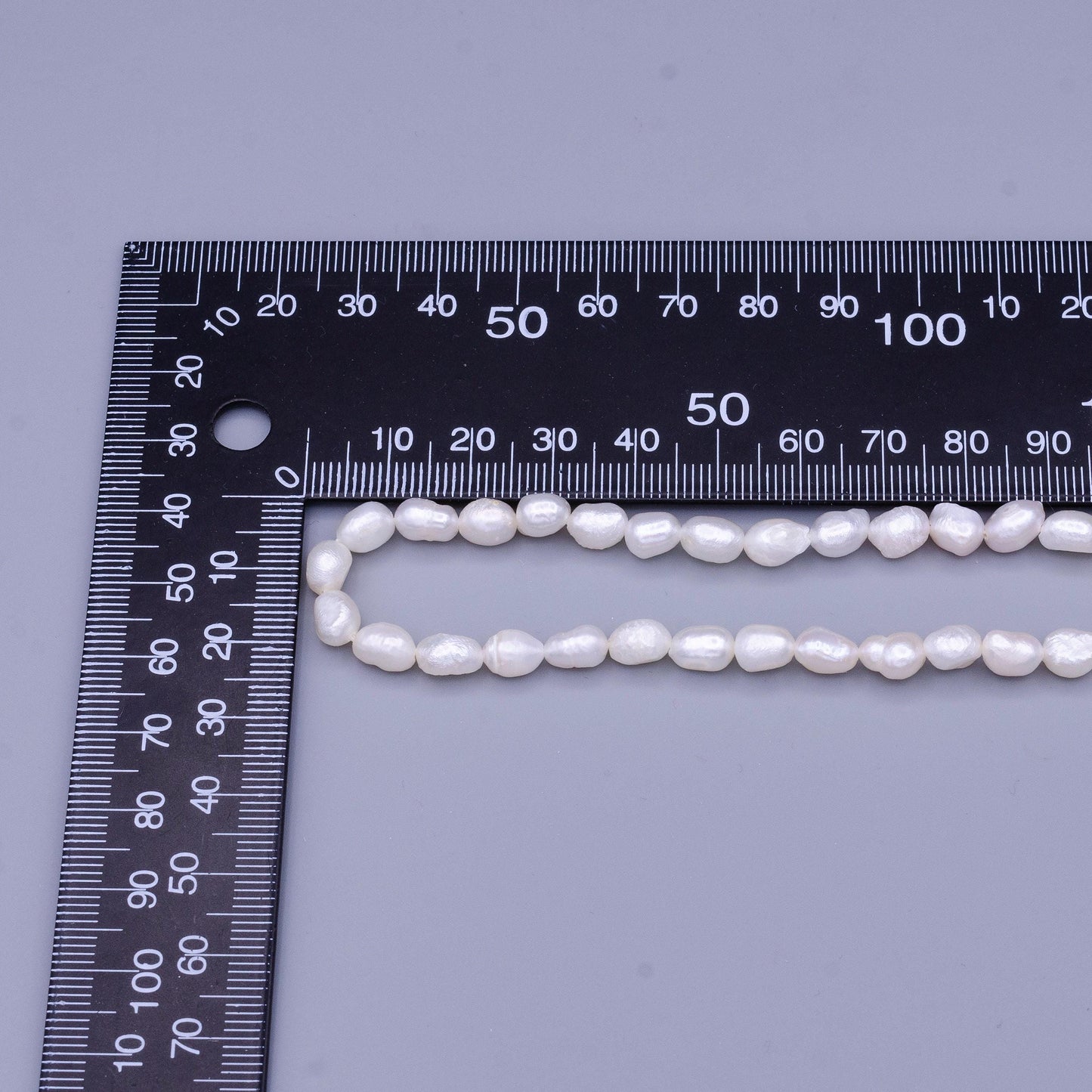 Aaa pearls beads genuine freshwater pearl 5.5mm small off round oval potato pearl white per strand wholesale wa-1672