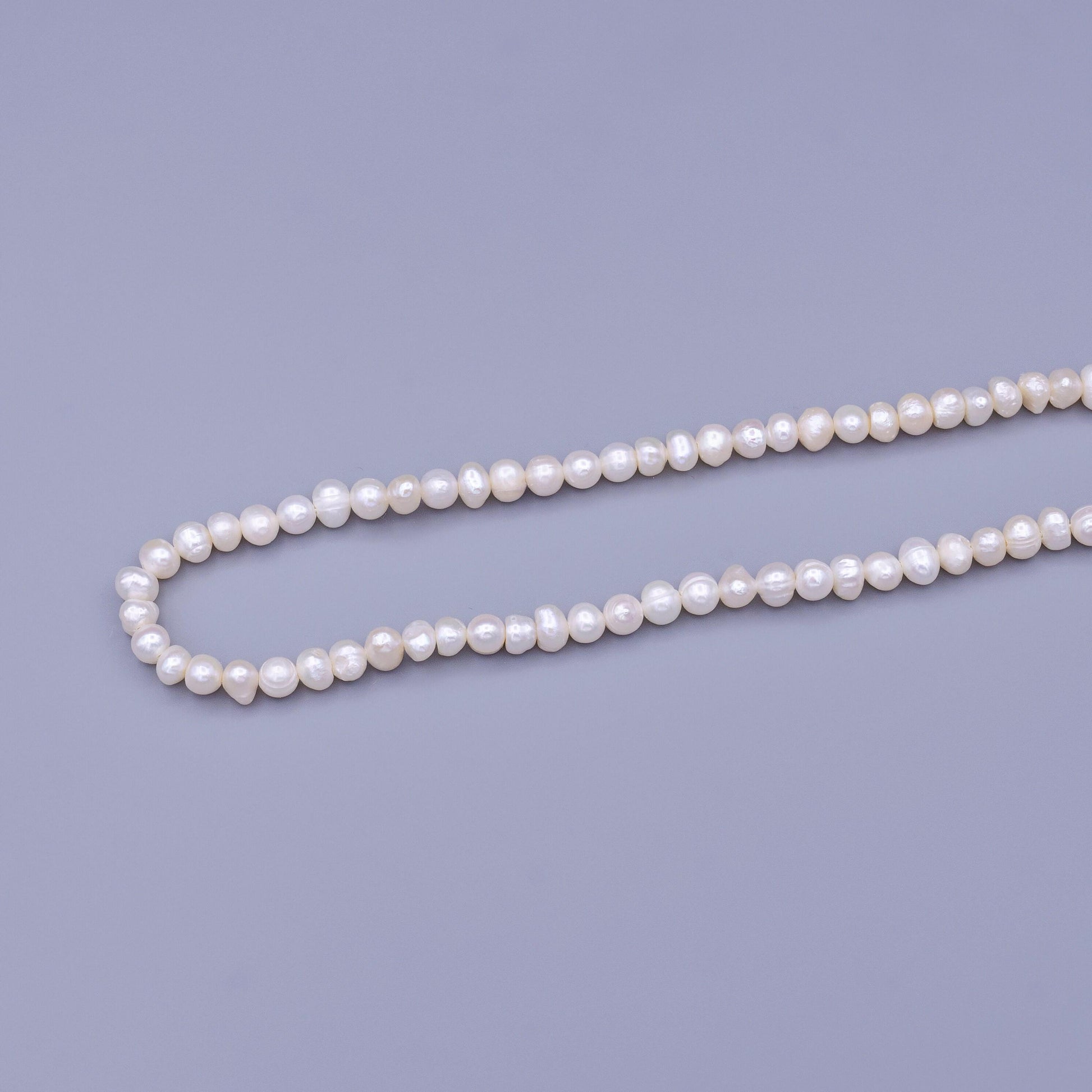 Small seed freshwater pearl, loose beads pearls strand potato genuine culture pearl beads 5.5 - 6mm pearl wholesale wa1671