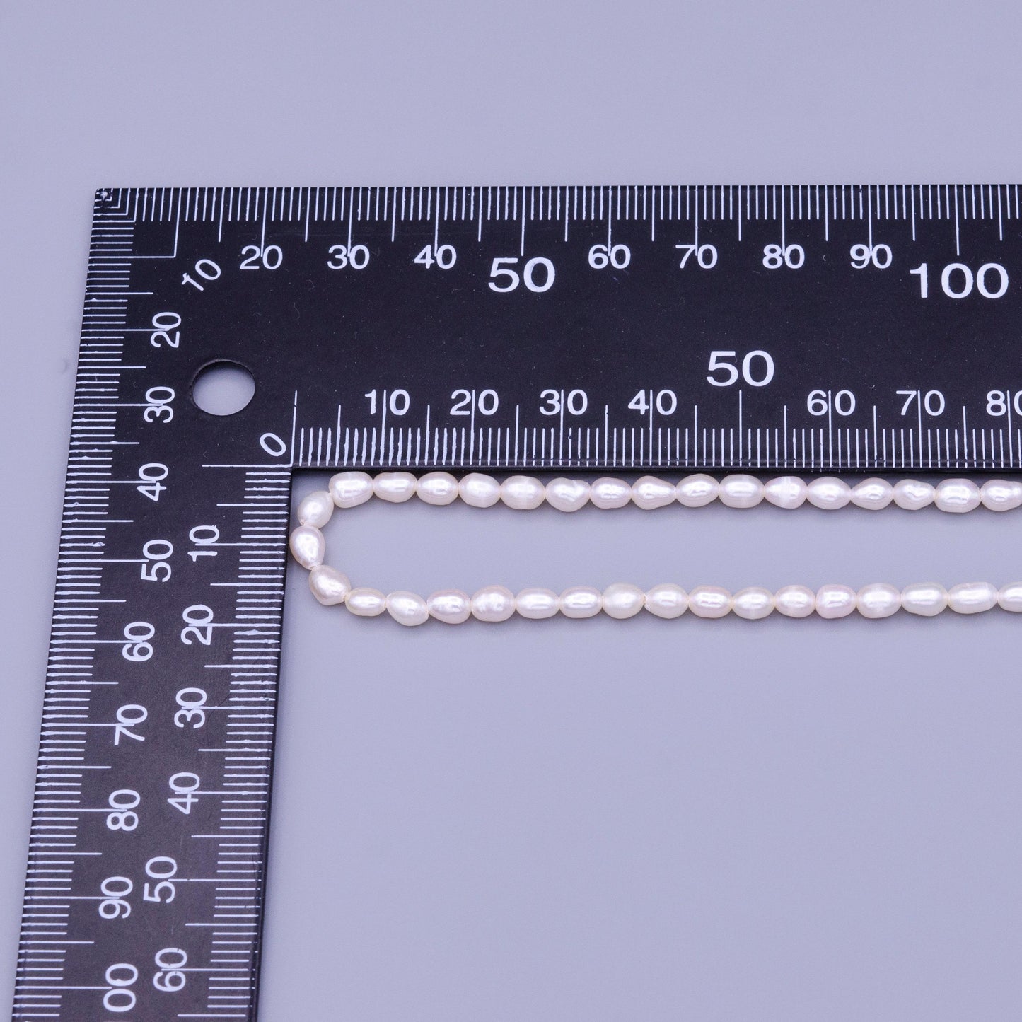 3.8mm white potato freshwater pearls, seed pearl, small size pearl, genuine pearl bead strand supply for jewelry making - wa-1663