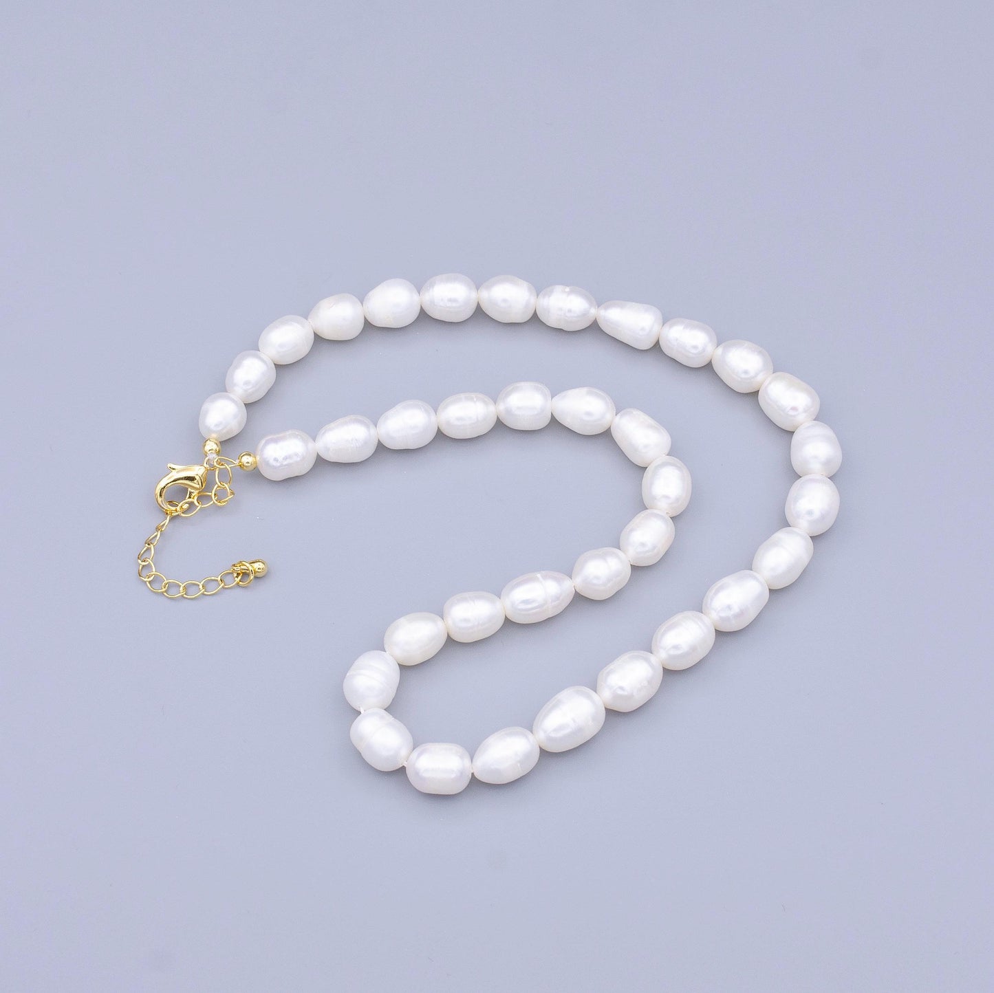 8mm freshwater pearl necklace, white pearls, genuine pearl, pearl necklace, bridal pearl necklace bridesmaid pearls wedding jewelry wa1493