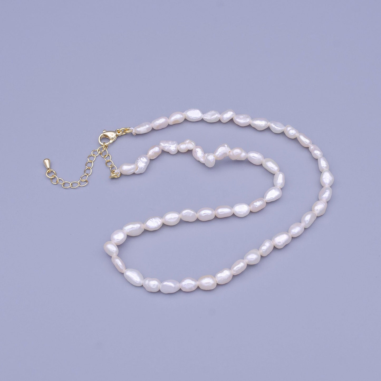White pearl necklace dainty freshwater pearls choker necklae gift for bridesmaids wedding gift layer necklace wa1460
