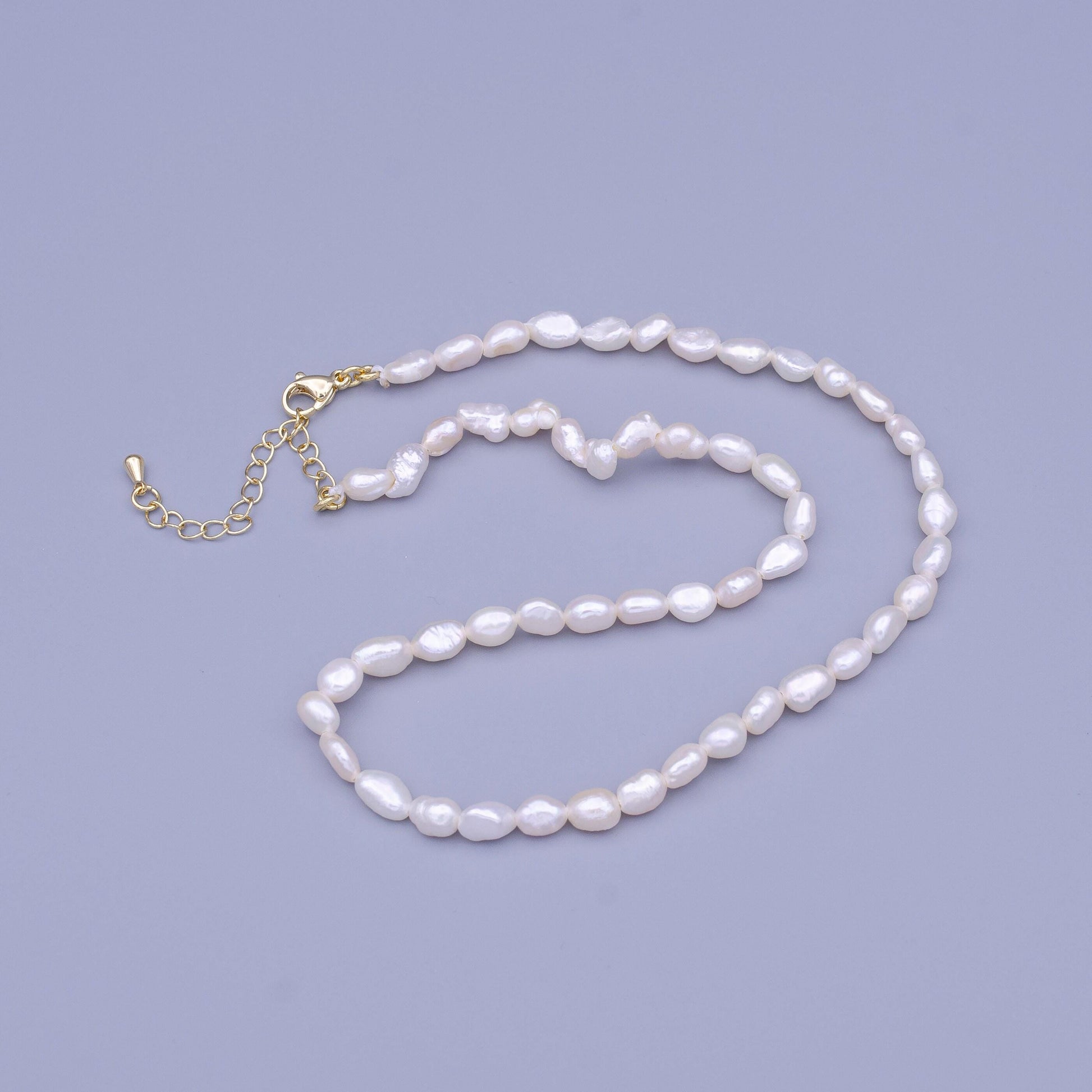White pearl necklace dainty freshwater pearls choker necklae gift for bridesmaids wedding gift layer necklace wa1460