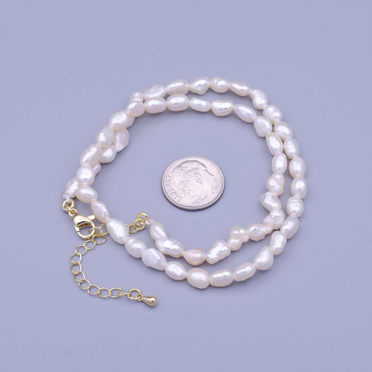 White pearl necklace dainty freshwater pearls choker necklae gift for bridesmaids wedding gift layer necklace wa1460