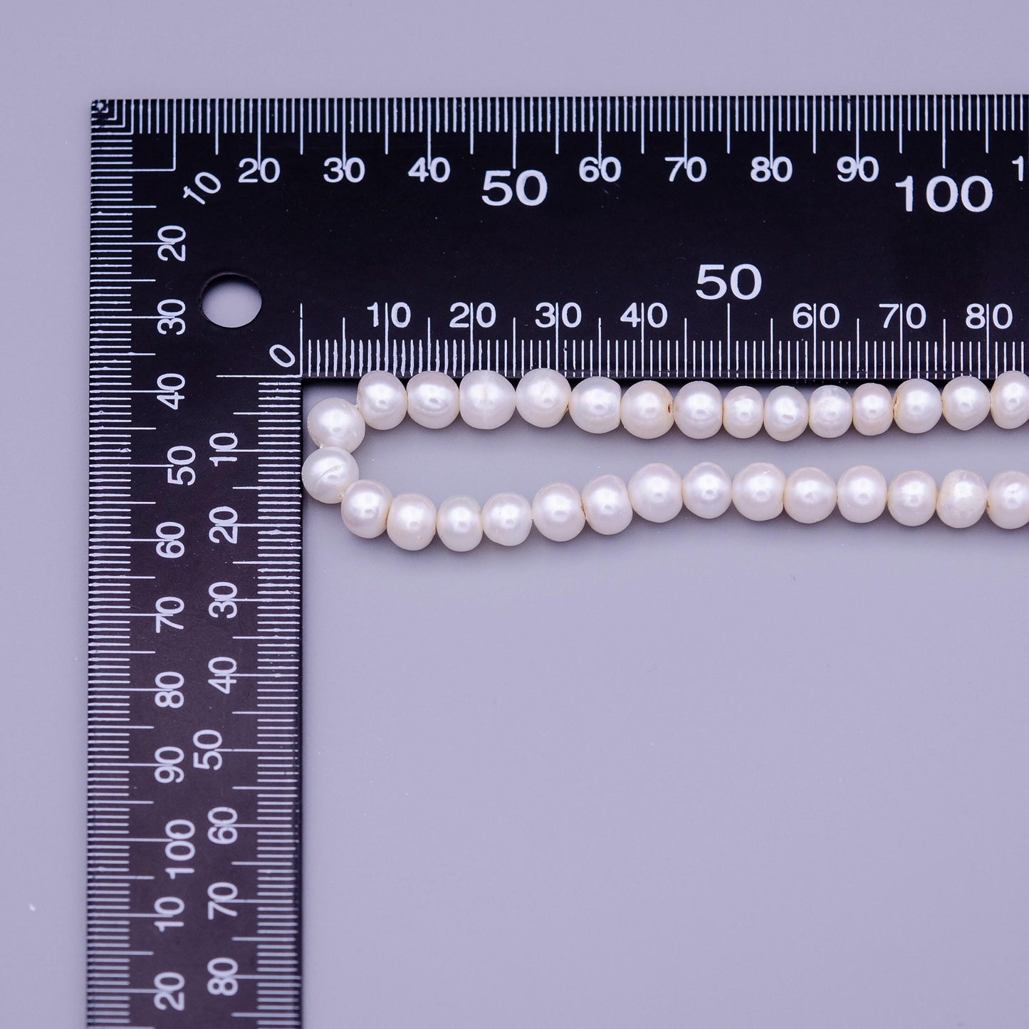6.5mm white near round freshwater pearls strand beads for necklace bracelet wedding jewelry making supply wa1322