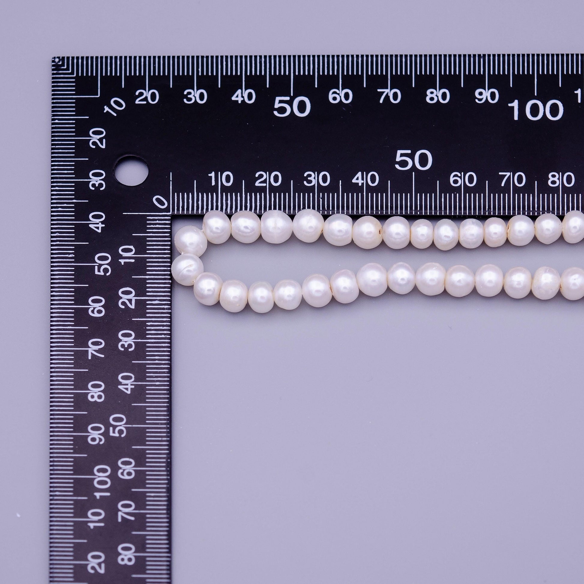 6.5mm white near round freshwater pearls strand beads for necklace bracelet wedding jewelry making supply wa1322