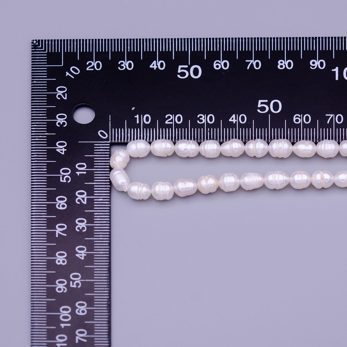 Genuine white freshwater potato baroque pearl fresh water classic white pearl bead by strand wholesale pearl 5-6mm wa-1314