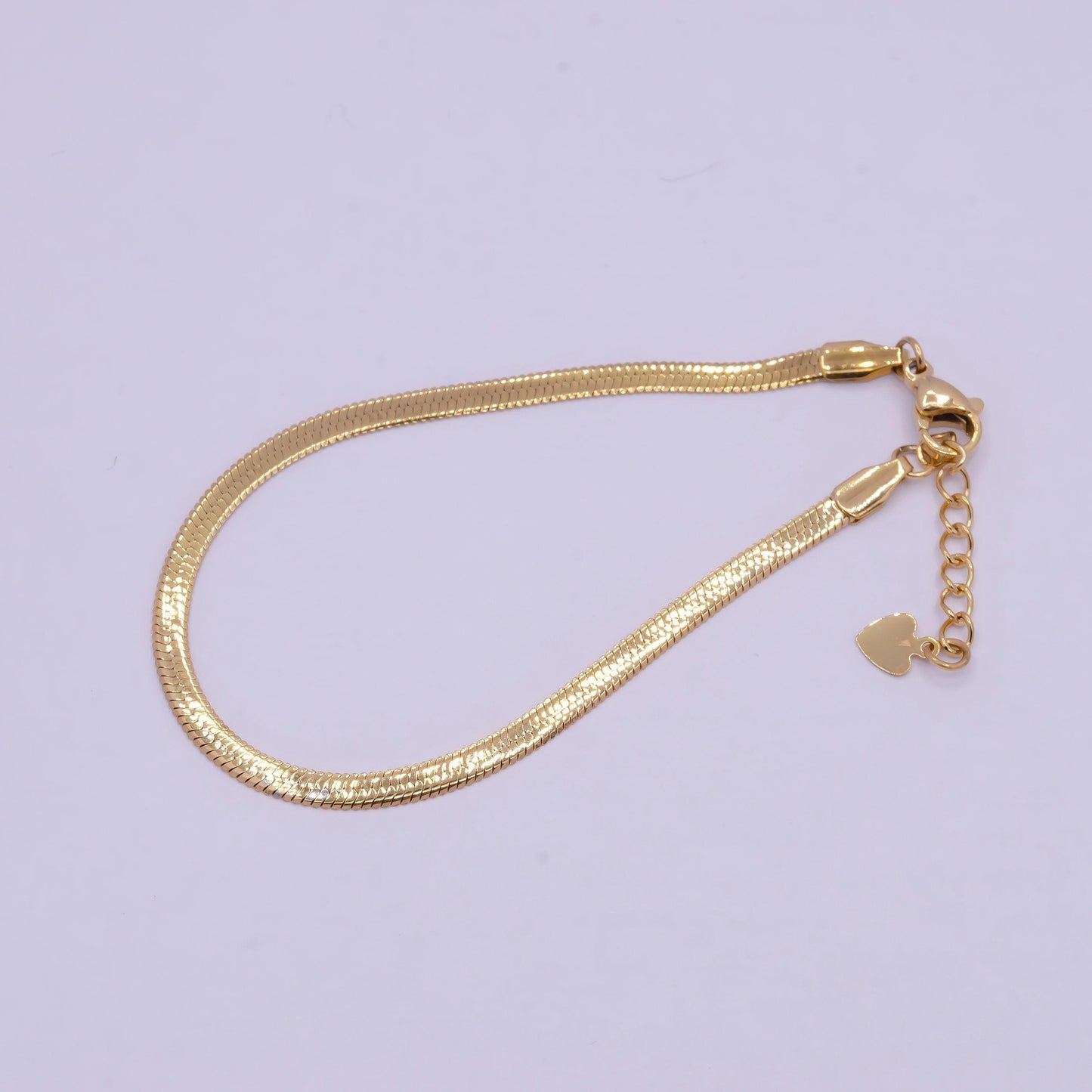 3.0mm, 4.0mm, 5.0mm gold herringbone chain bracelets, 24k gold filled 6.5" + 1.0" extender stack bracelets | wa-925, wa-924, w-926