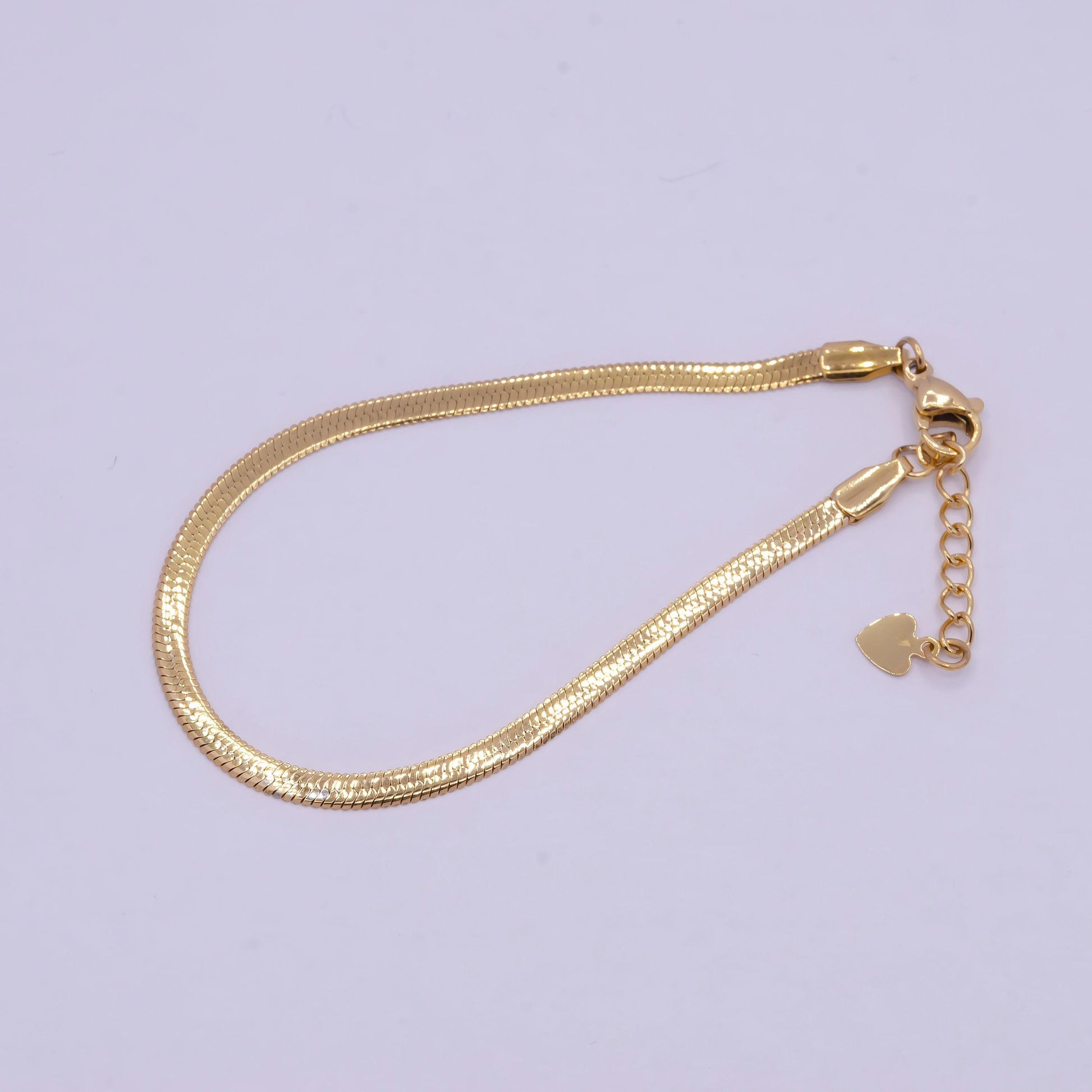 3.0mm, 4.0mm, 5.0mm gold herringbone chain bracelets, 24k gold filled 6.5" + 1.0" extender stack bracelets | wa-925, wa-924, w-926