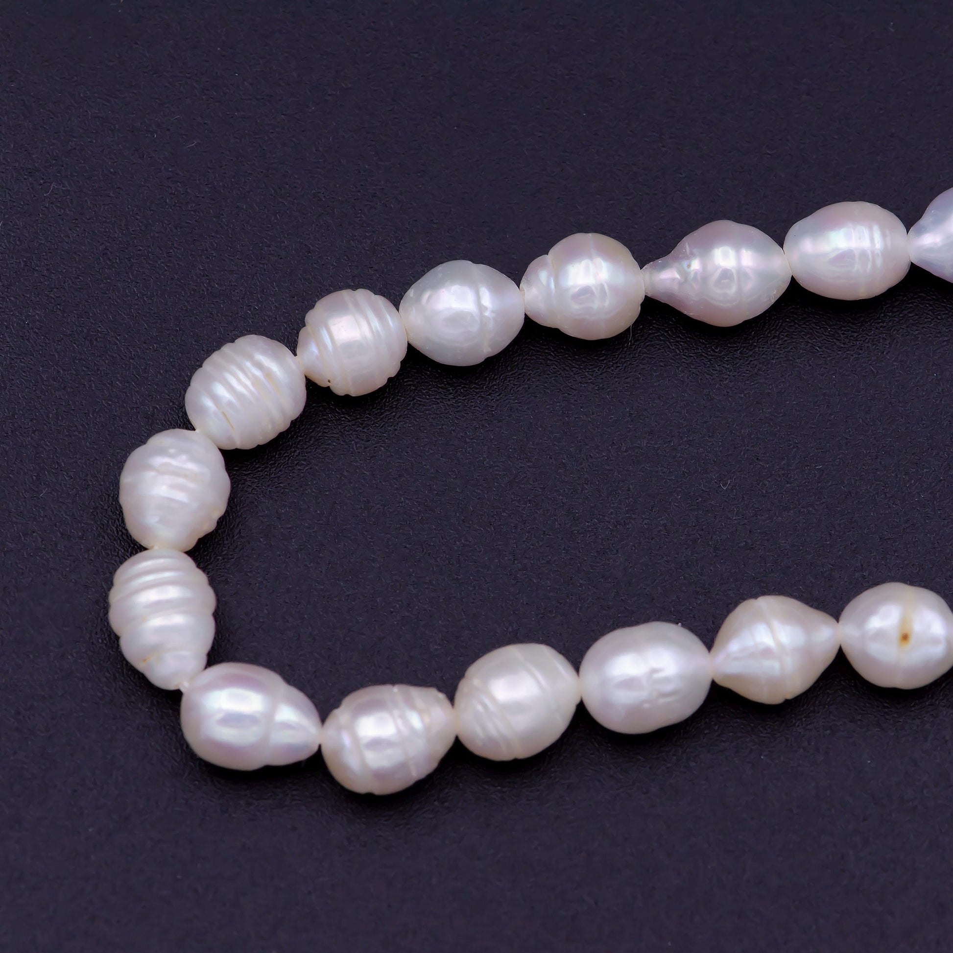Aaa pearls beads genuine freshwater pearl 4.5mm - 5.8mm small potato oval potato pearl white per strand wholesale - wa-817